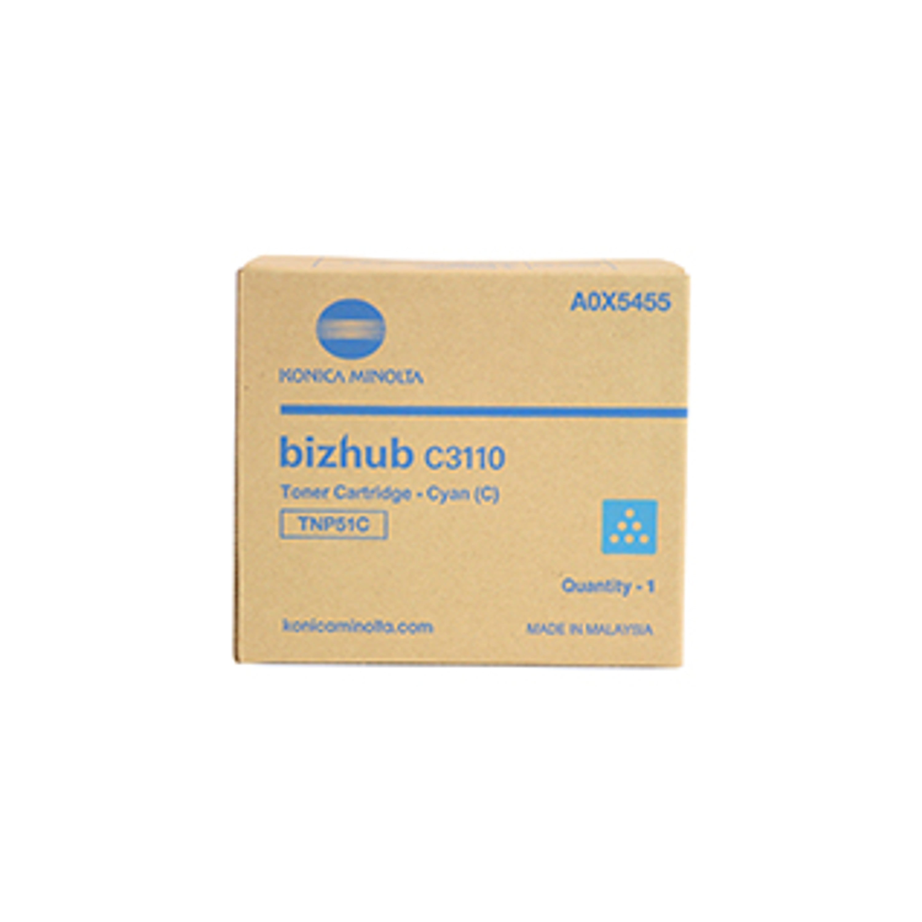 Konica Minolta A0X5455 Toner cyan – Original Konica Minolta