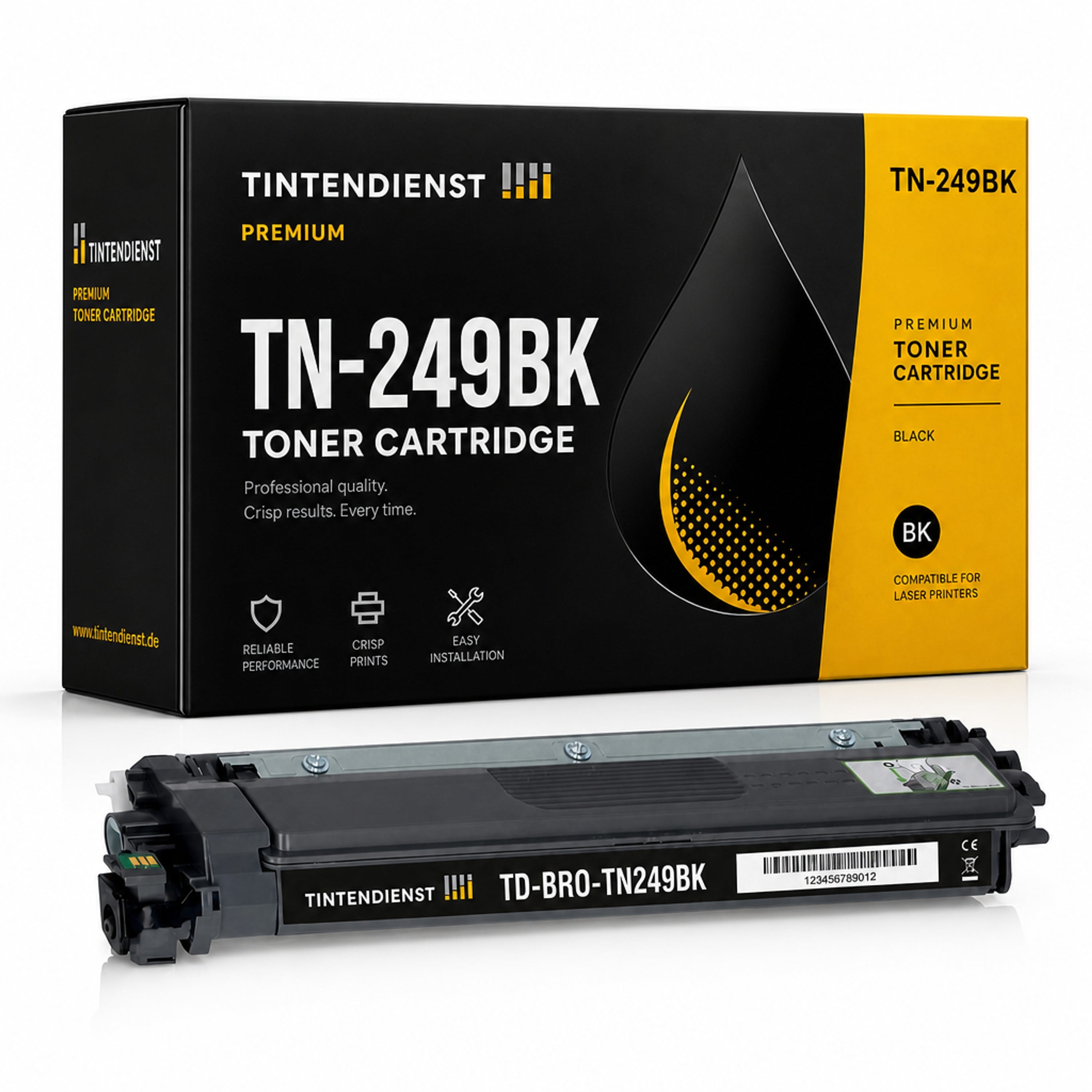 Toner kompatibel zu Brother TN-249BK, schwarz