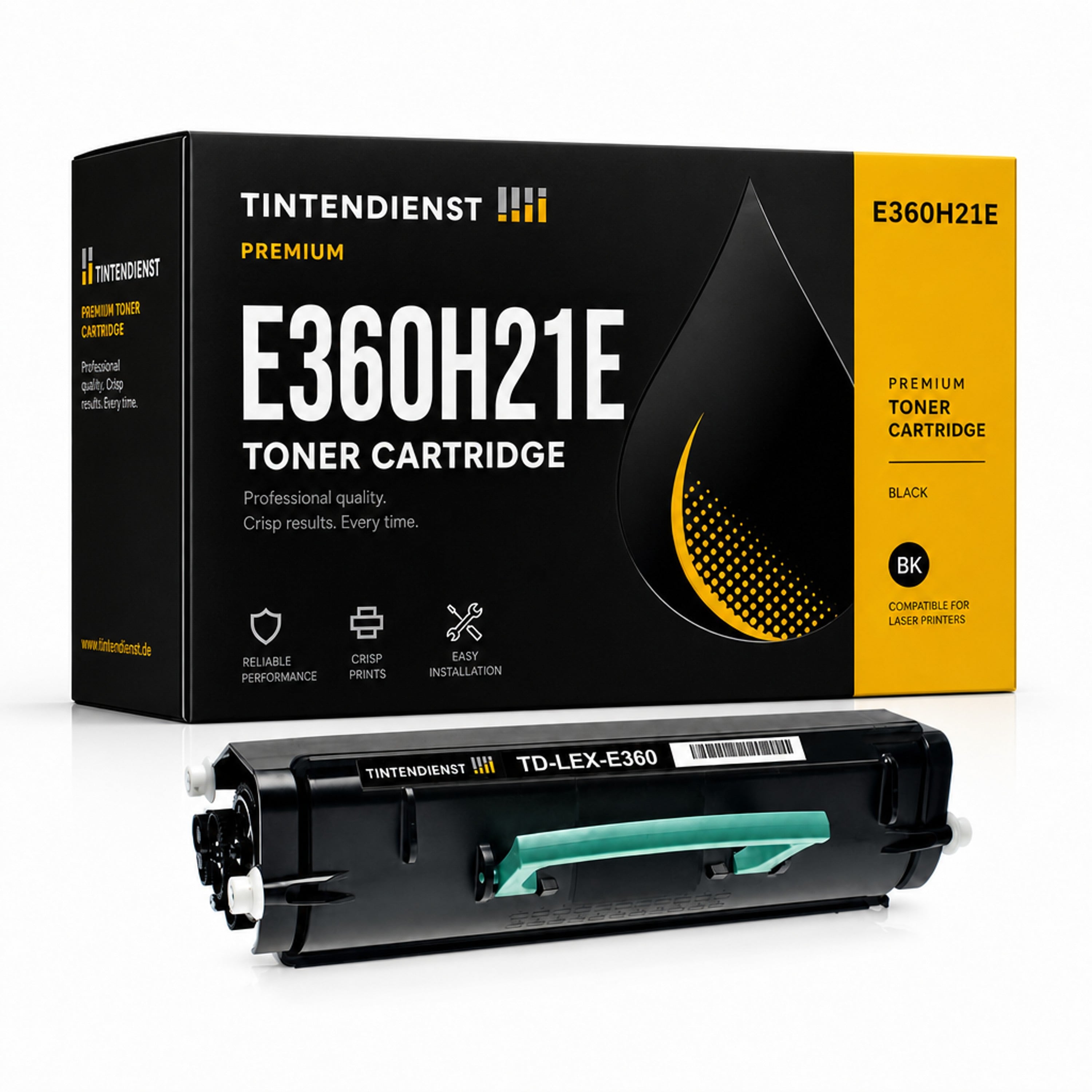 Toner kompatibel zu Lexmark E360H21E, schwarz