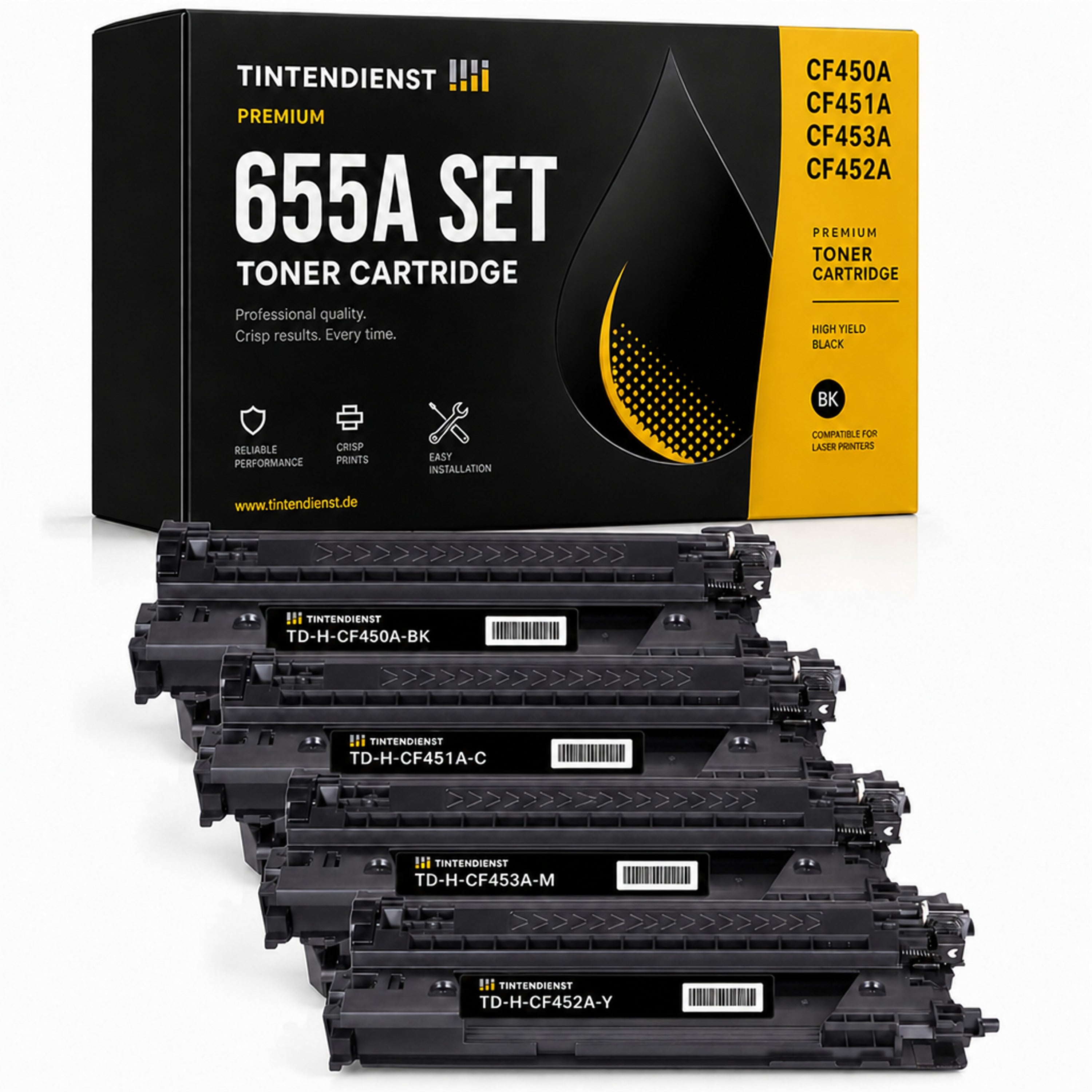 Set kompatibel zu HP CF450A, 4 Toner
