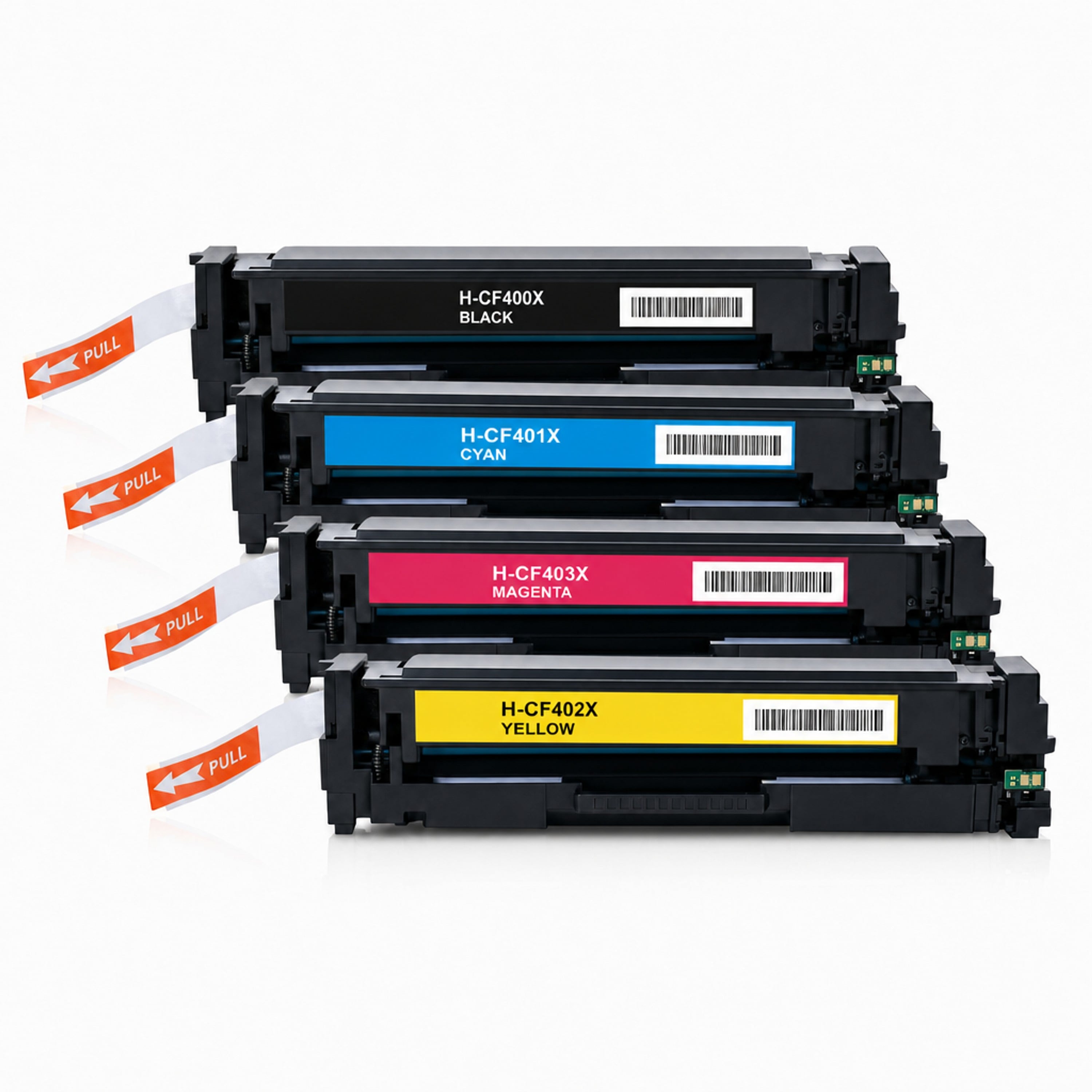 Multipack - Toner ersetzt HP CF400X XL, 4 Toner