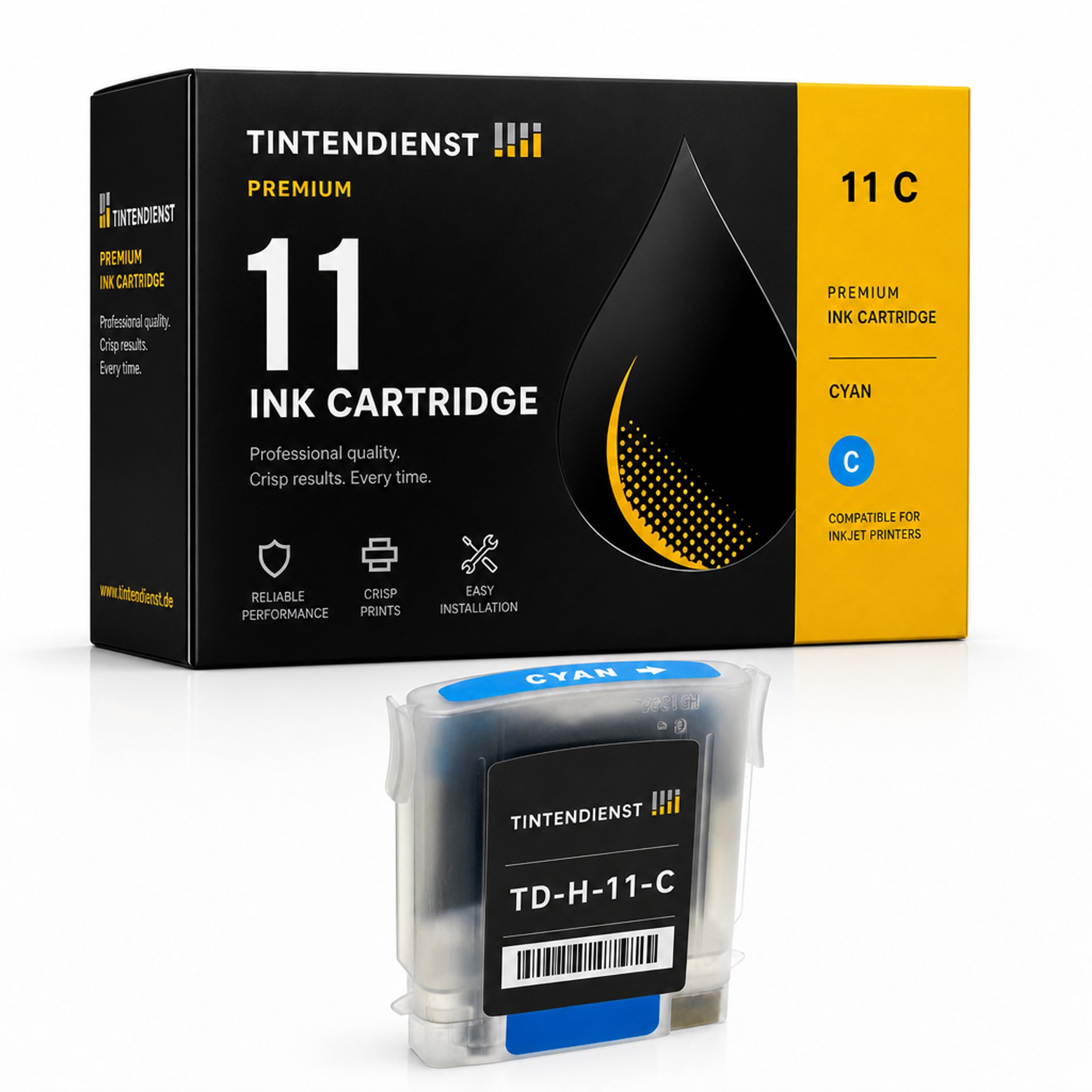 Druckerpatrone kompatibel zu HP 11, cyan