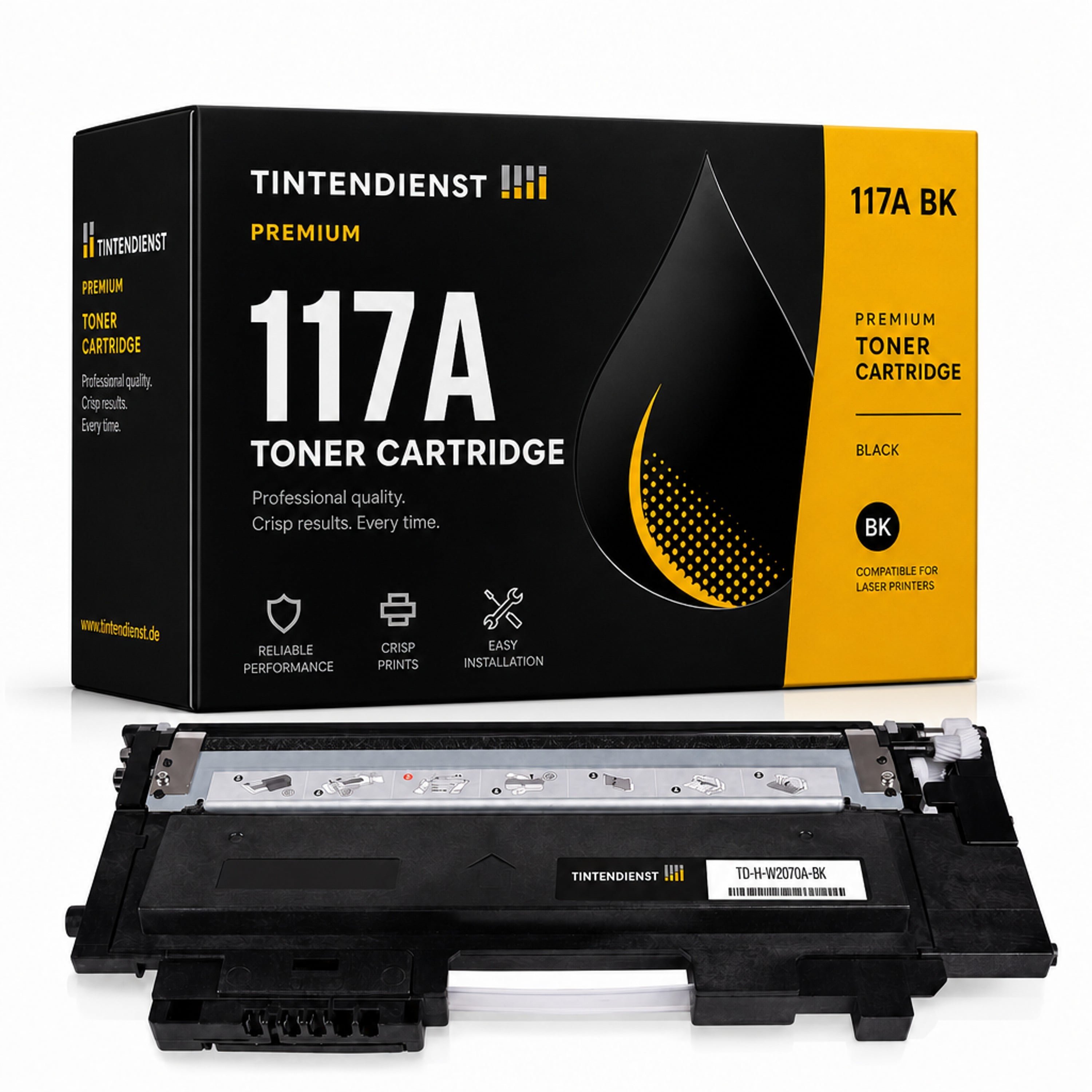 Toner kompatibel zu HP 117A, schwarz