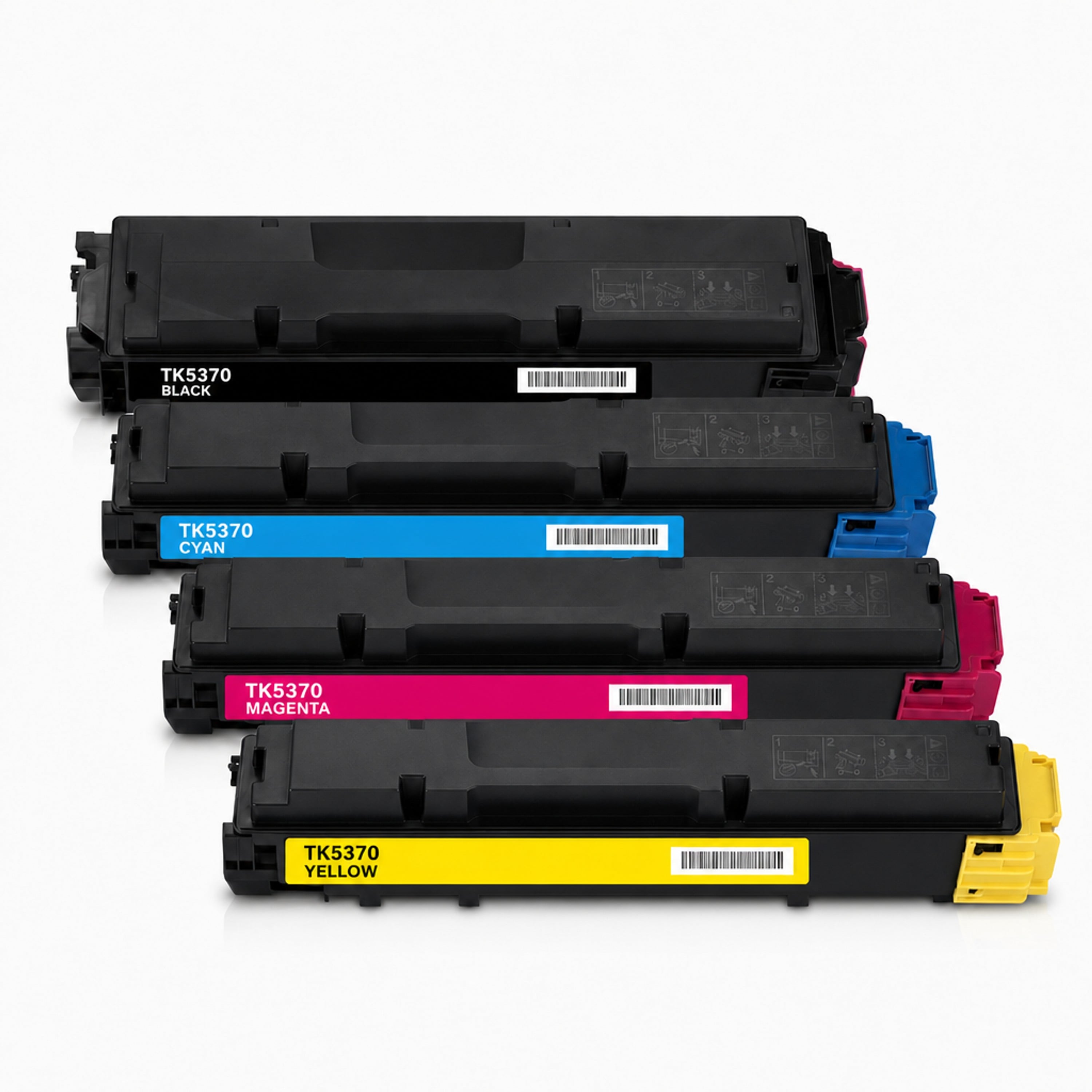 Multipack - Toner ersetzt Kyocera 1T02YJ0NL0, 4 Toner