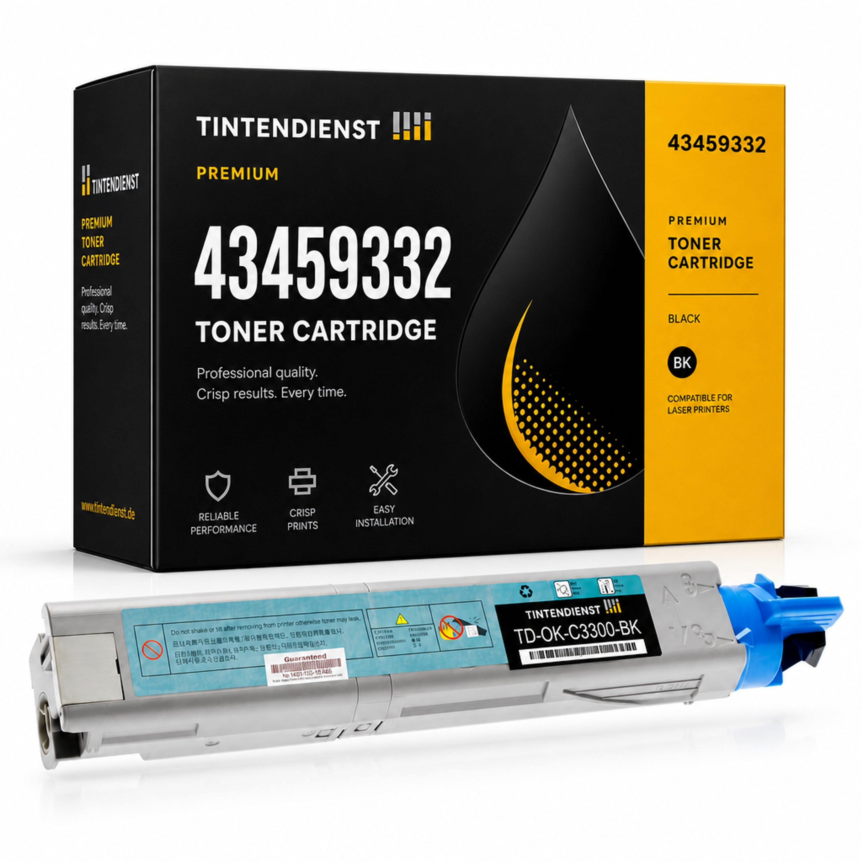 Toner kompatibel zu OKI 43459332, schwarz