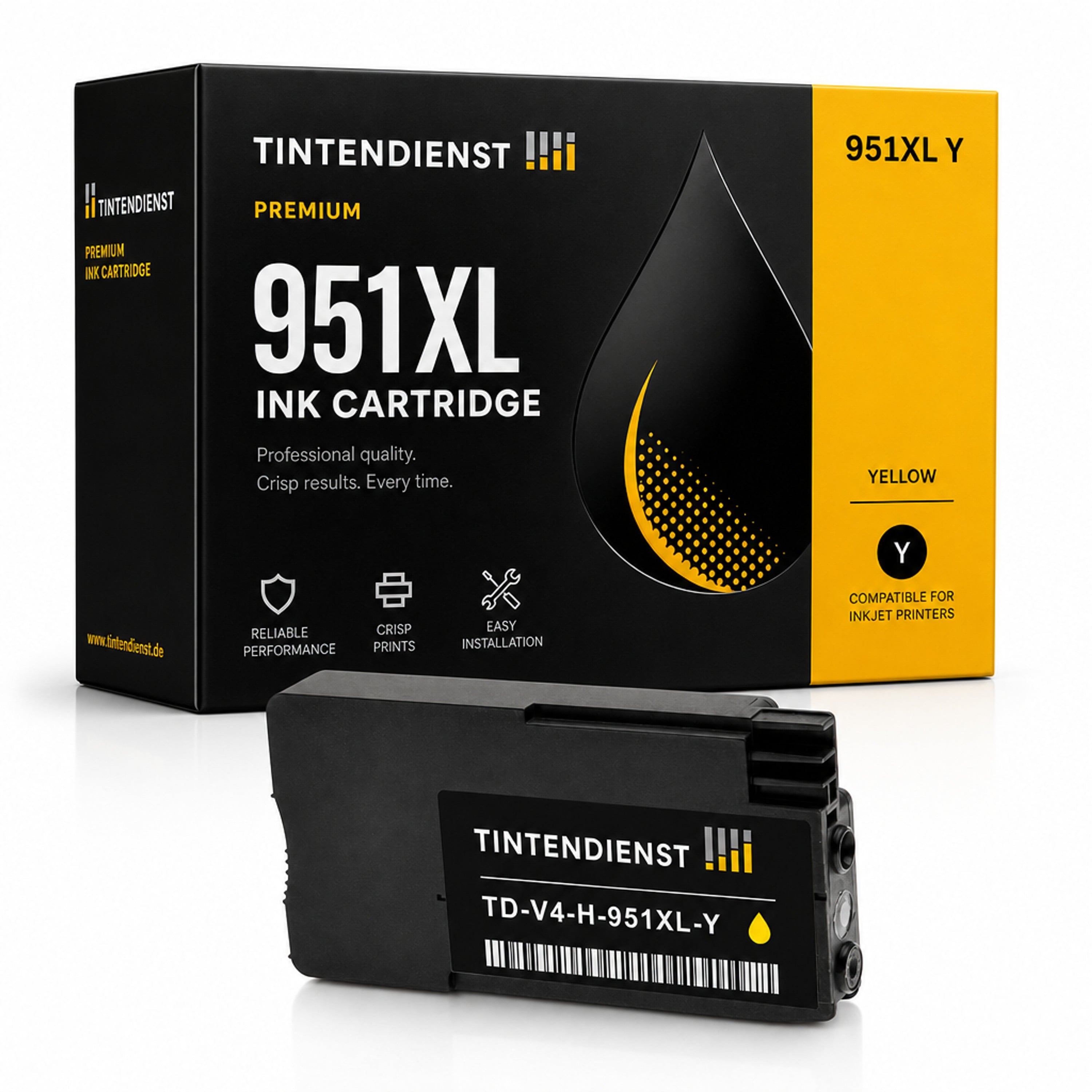 Druckerpatrone kompatibel zu HP 951XL, gelb