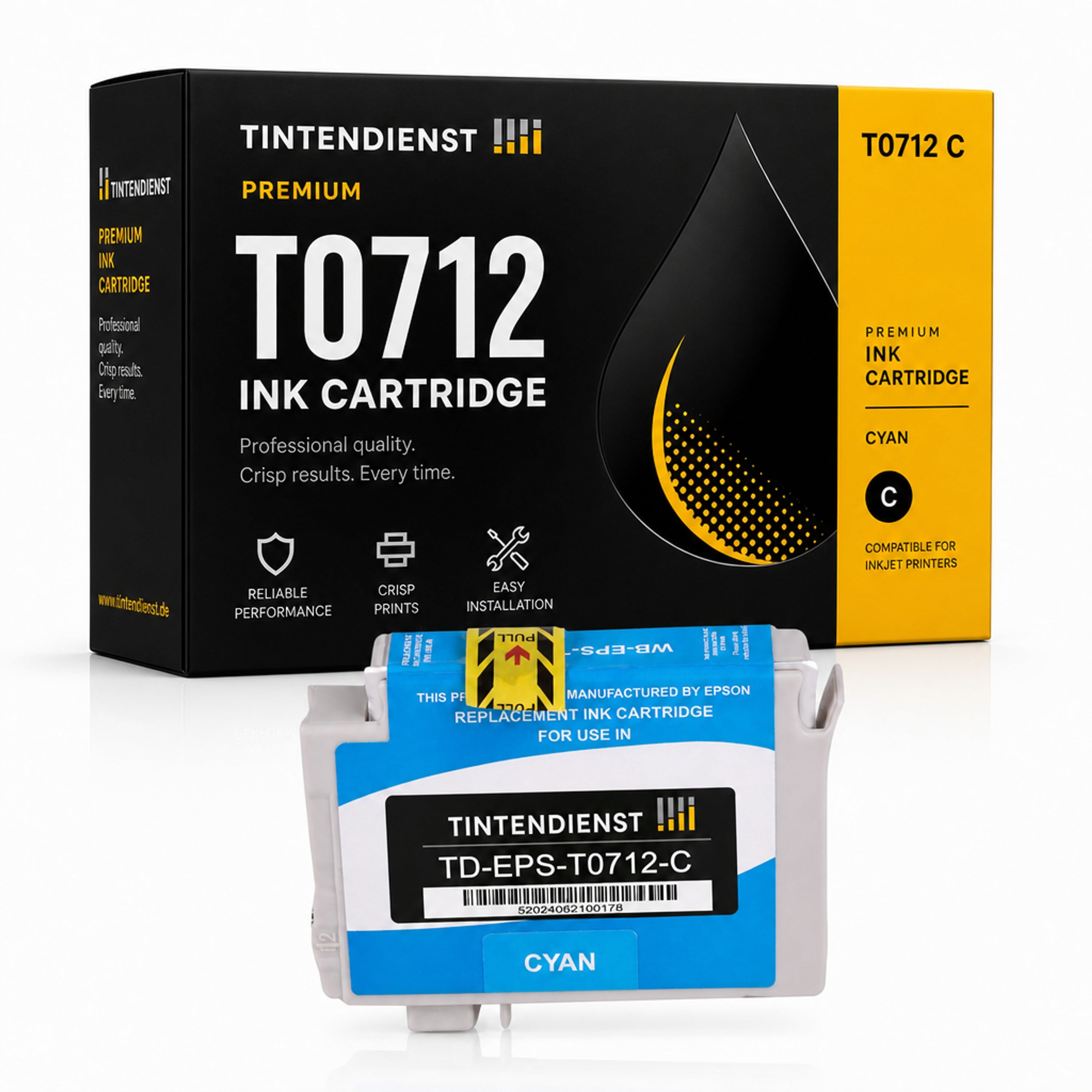 Druckerpatrone kompatibel zu Epson T0712, cyan