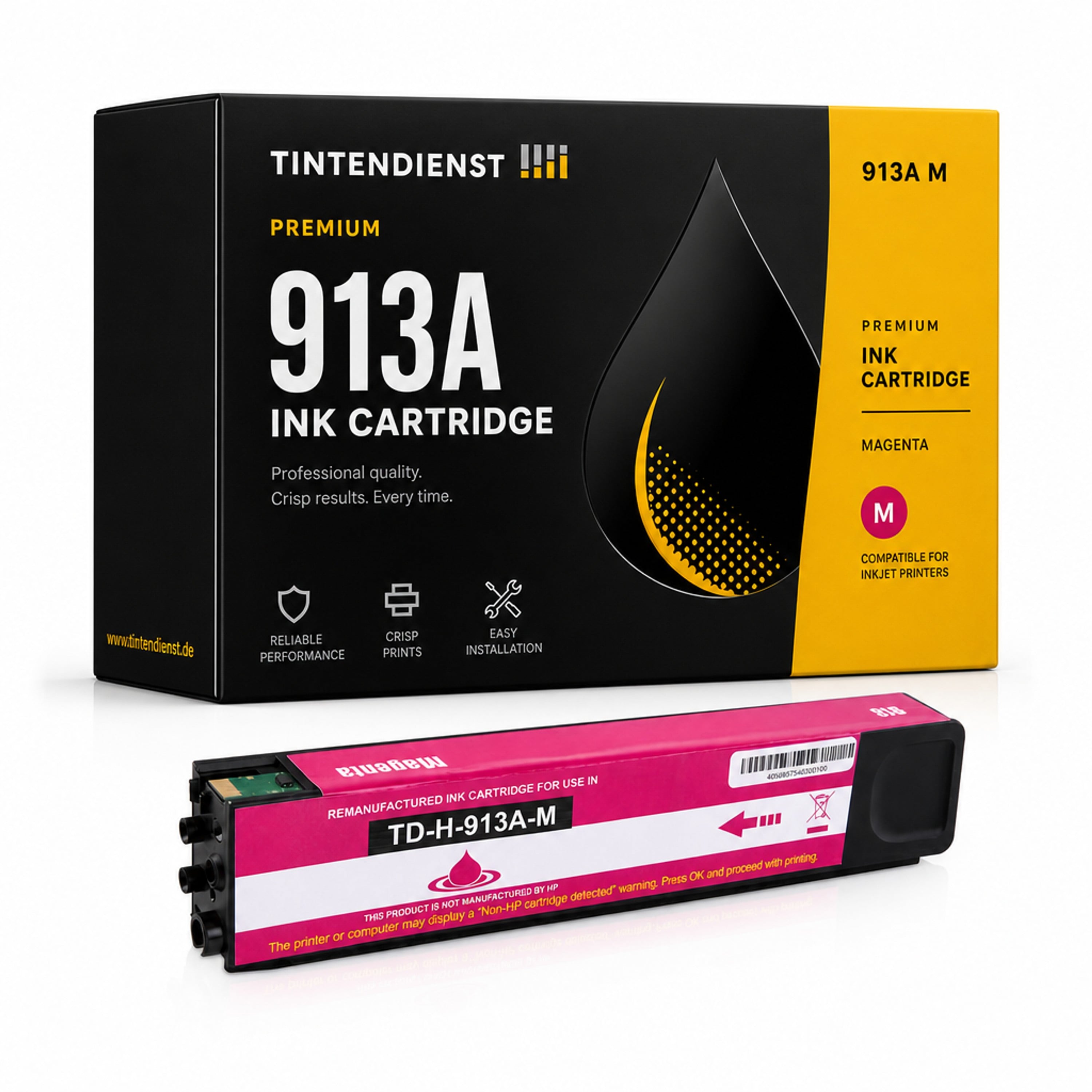 Druckerpatrone kompatibel zu HP 913A, magenta
