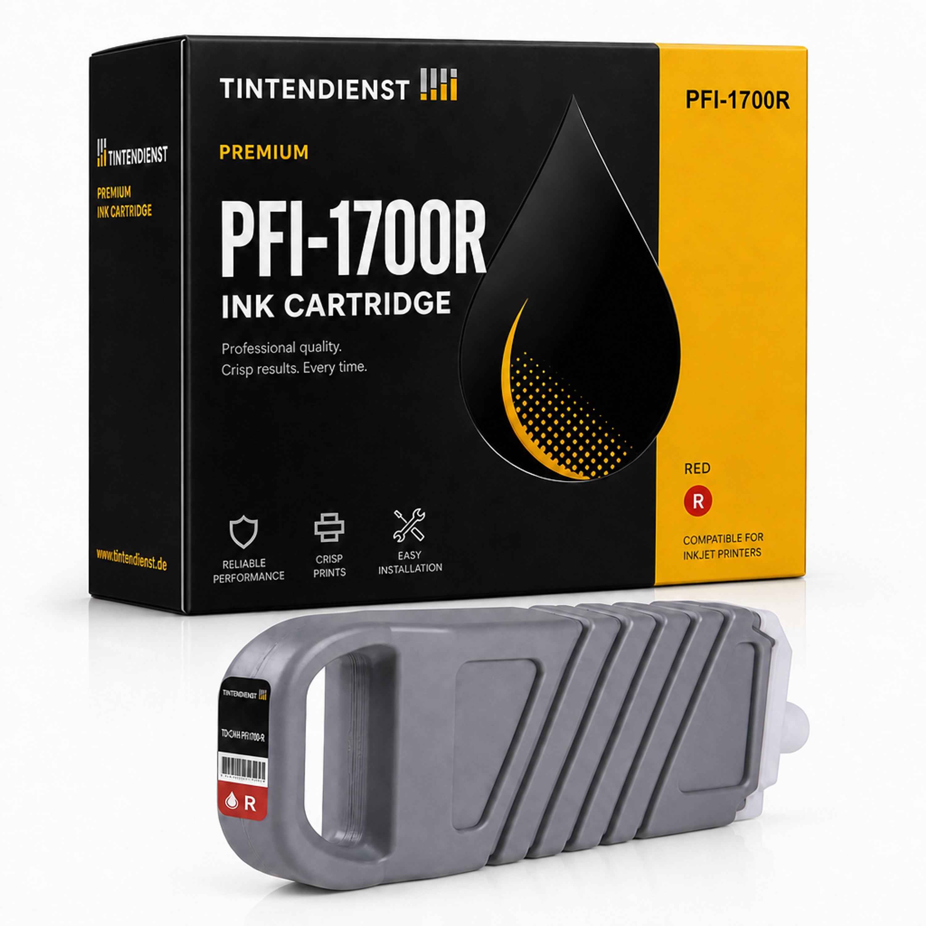 Druckerpatrone kompatibel zu Canon PFI-1700R, rot