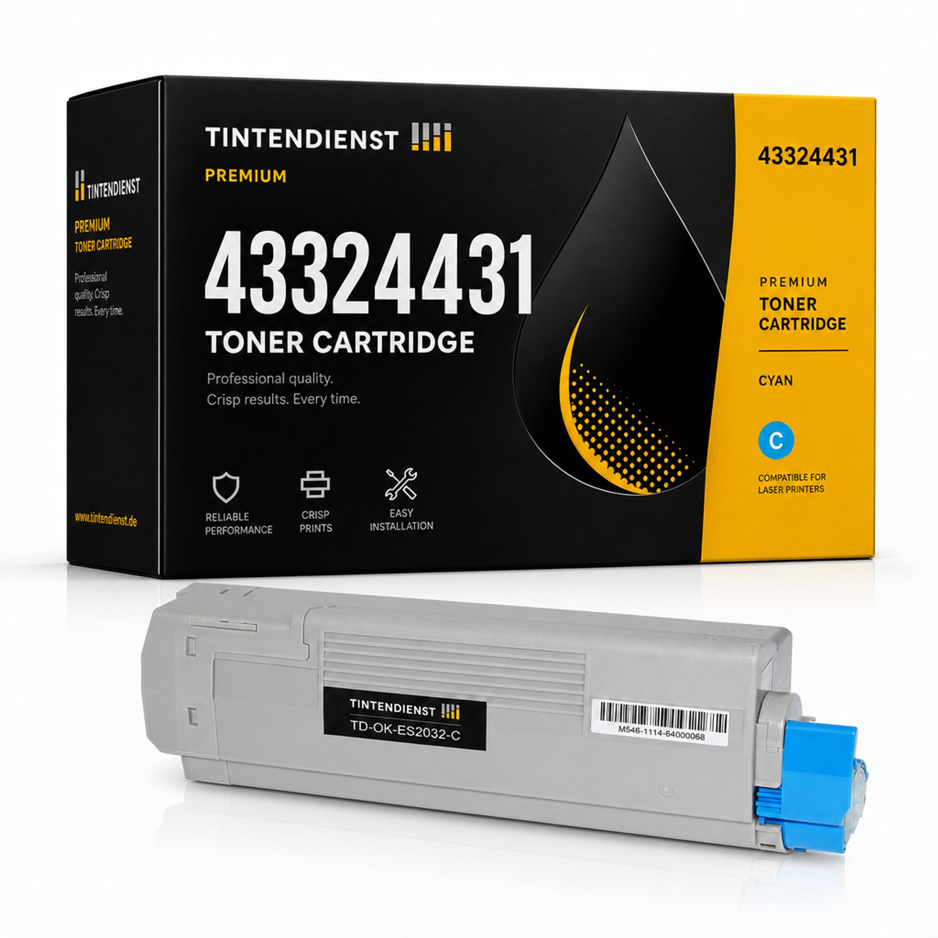 Toner kompatibel zu OKI 43324431, cyan