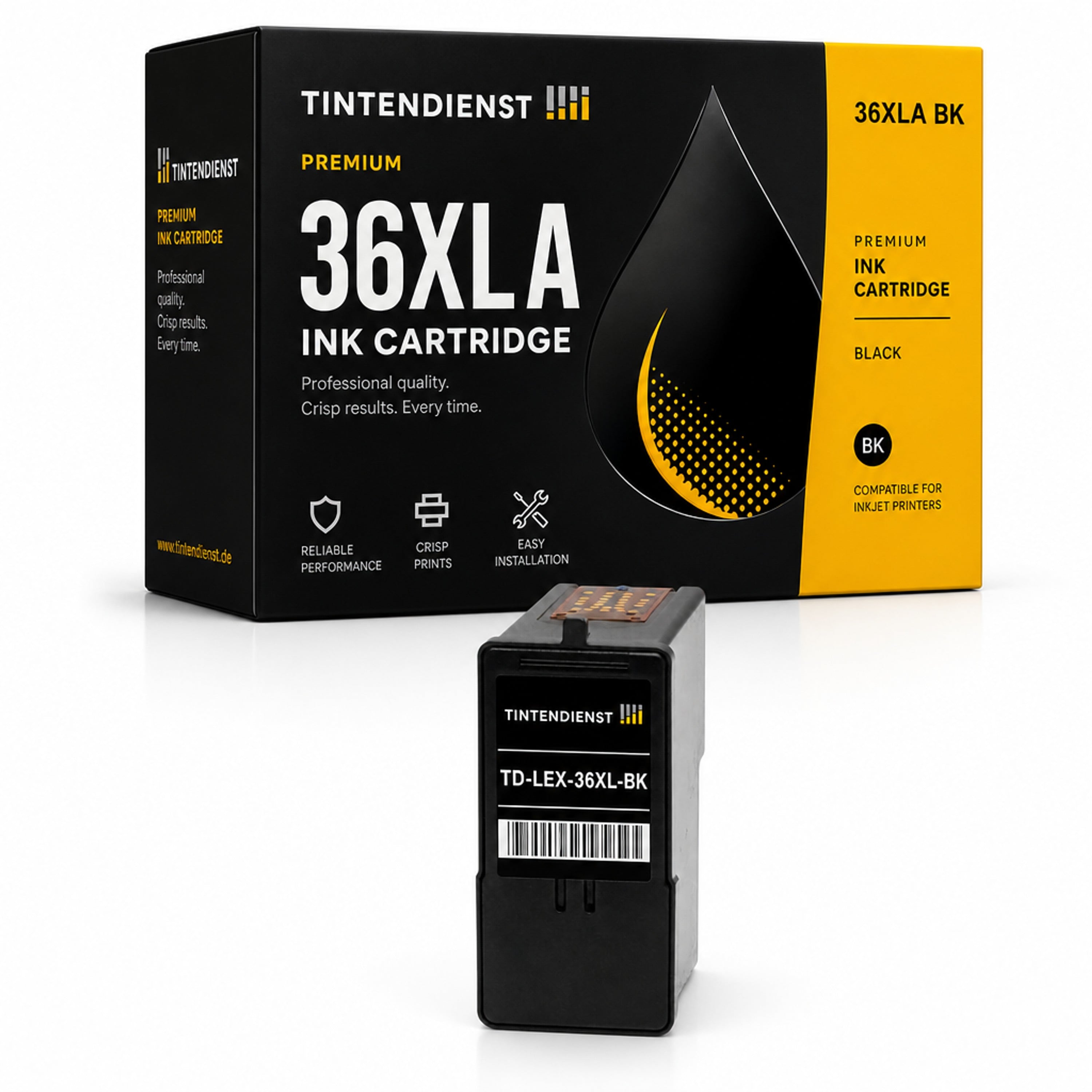 Druckerpatrone kompatibel zu Lexmark 36XLA, schwarz