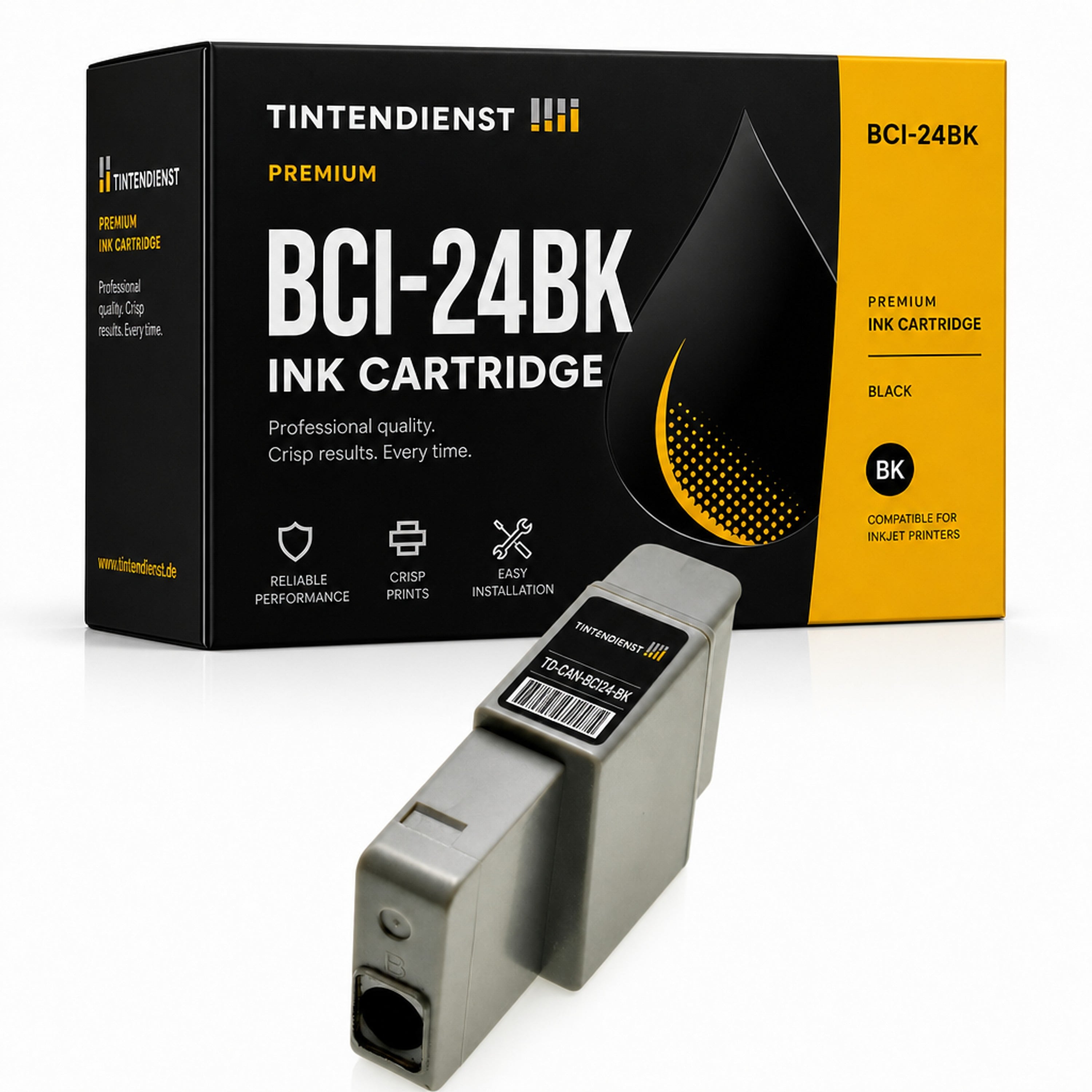 Druckerpatrone kompatibel zu Canon BCI-24BK, schwarz