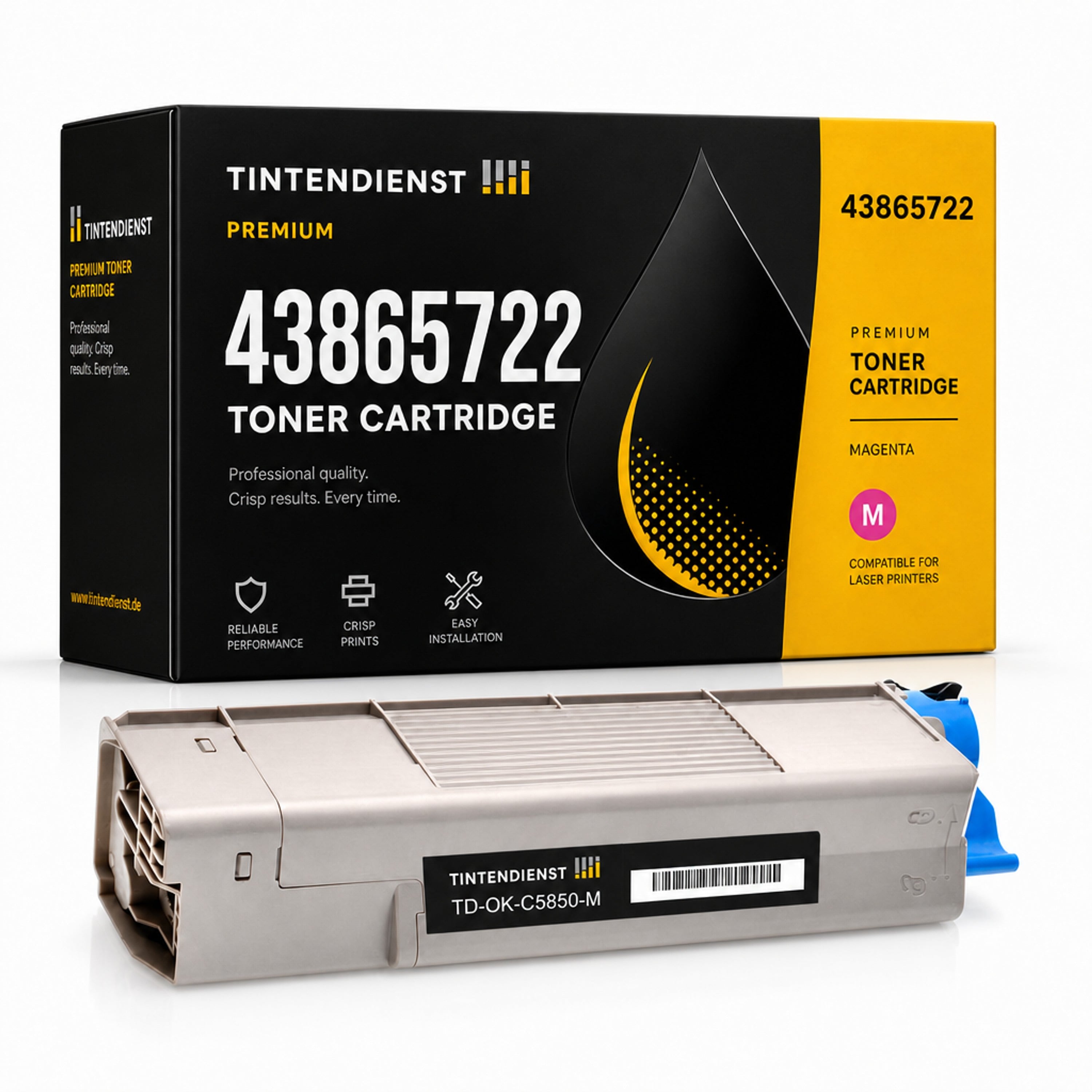 Toner kompatibel zu OKI 43865722, magenta