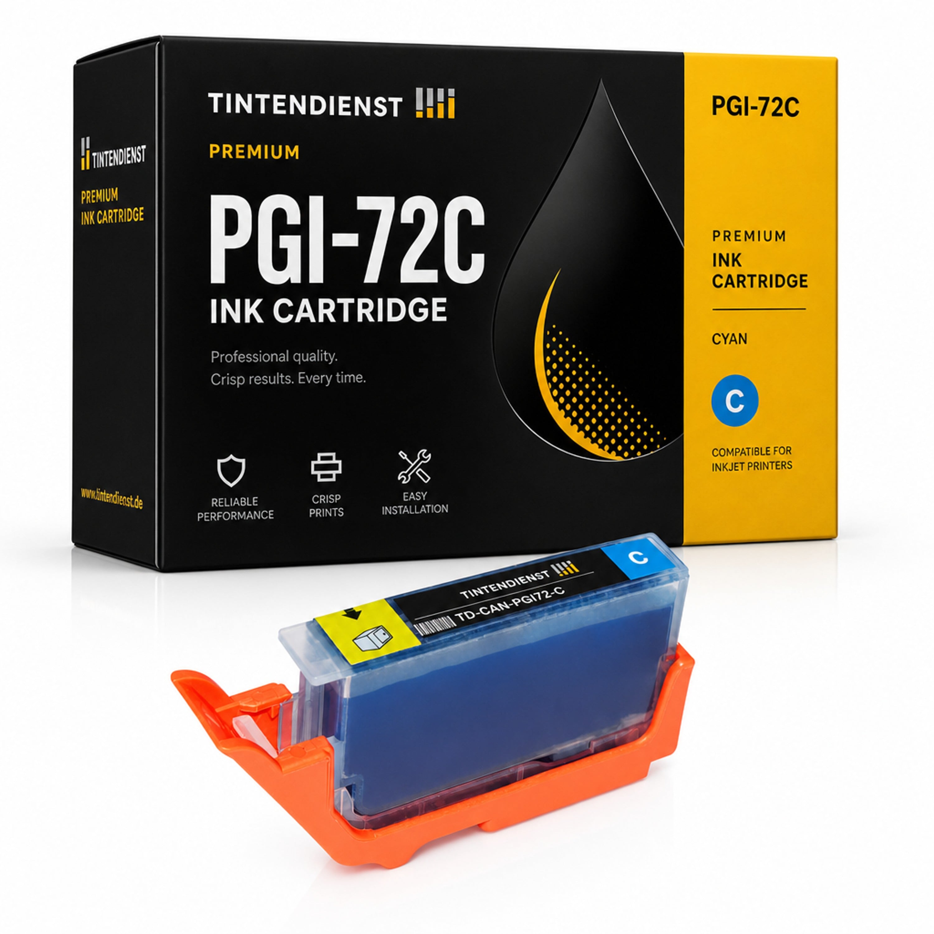 Druckerpatrone kompatibel zu Canon PGI-72C, cyan