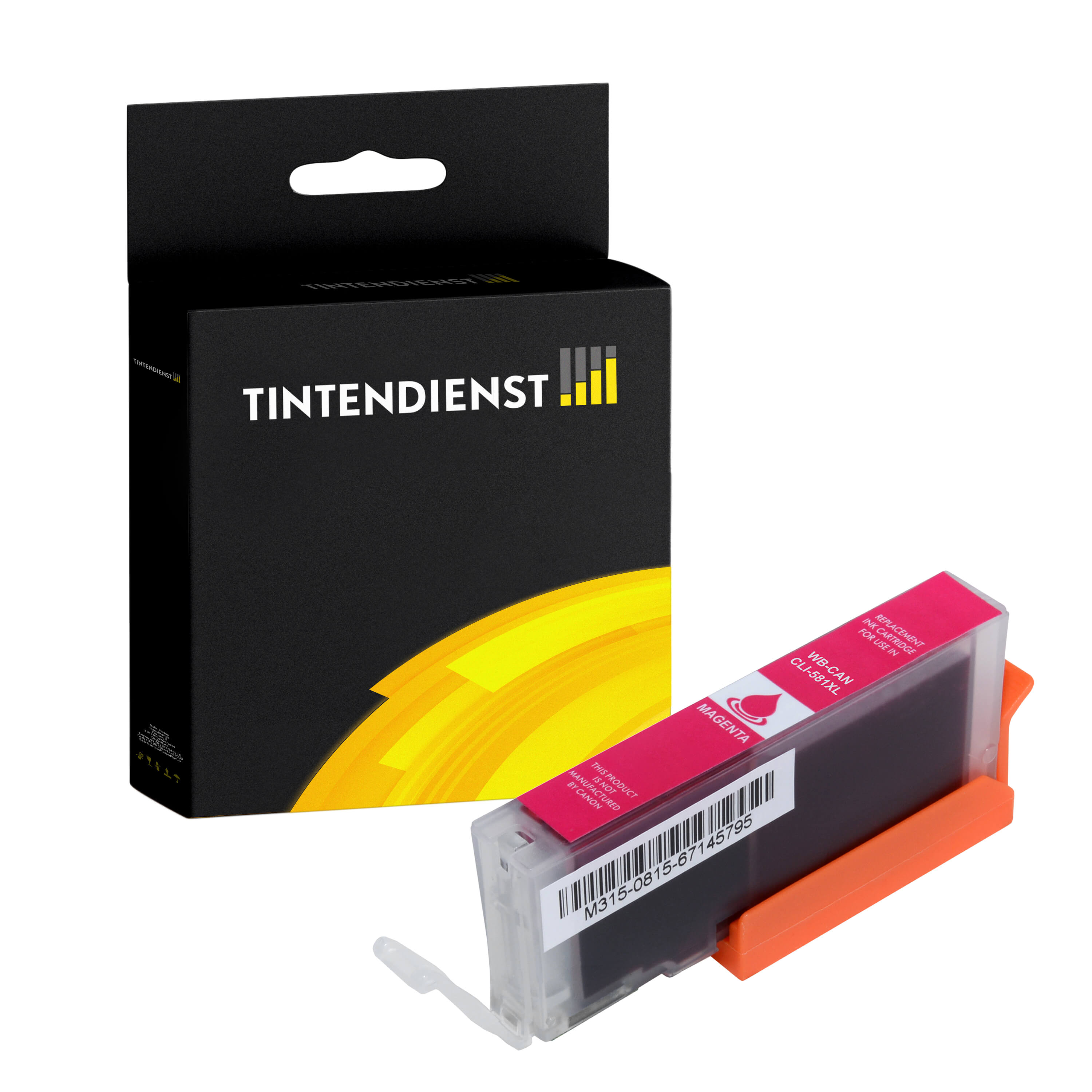 Tintendienst kompatibel für Canon Tintenpatrone 2050C001 / CLI-581MXL Magenta [XL Füllmenge]