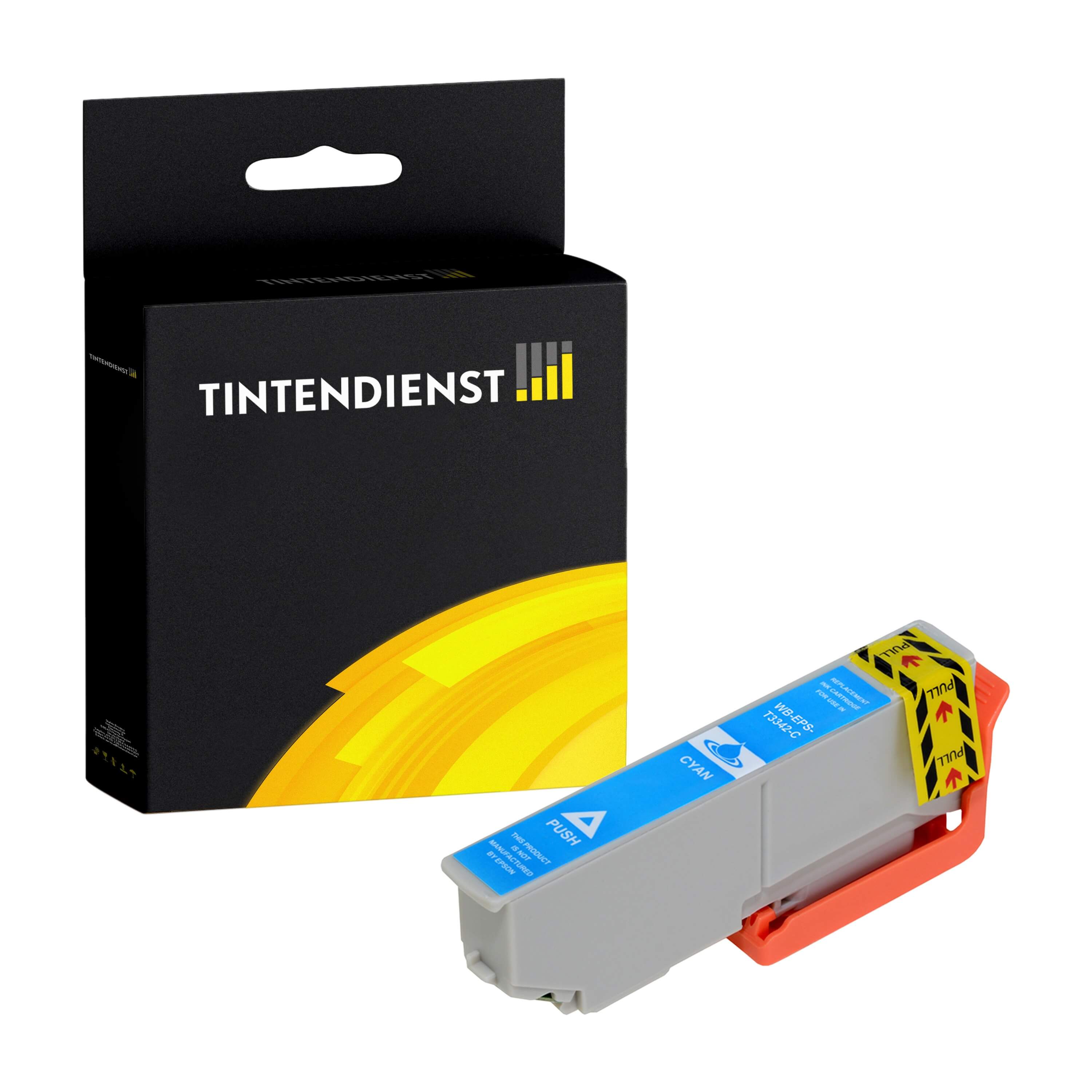 Tintendienst kompatibel für Epson Tintenpatrone C13T33424010 / 33 Cyan