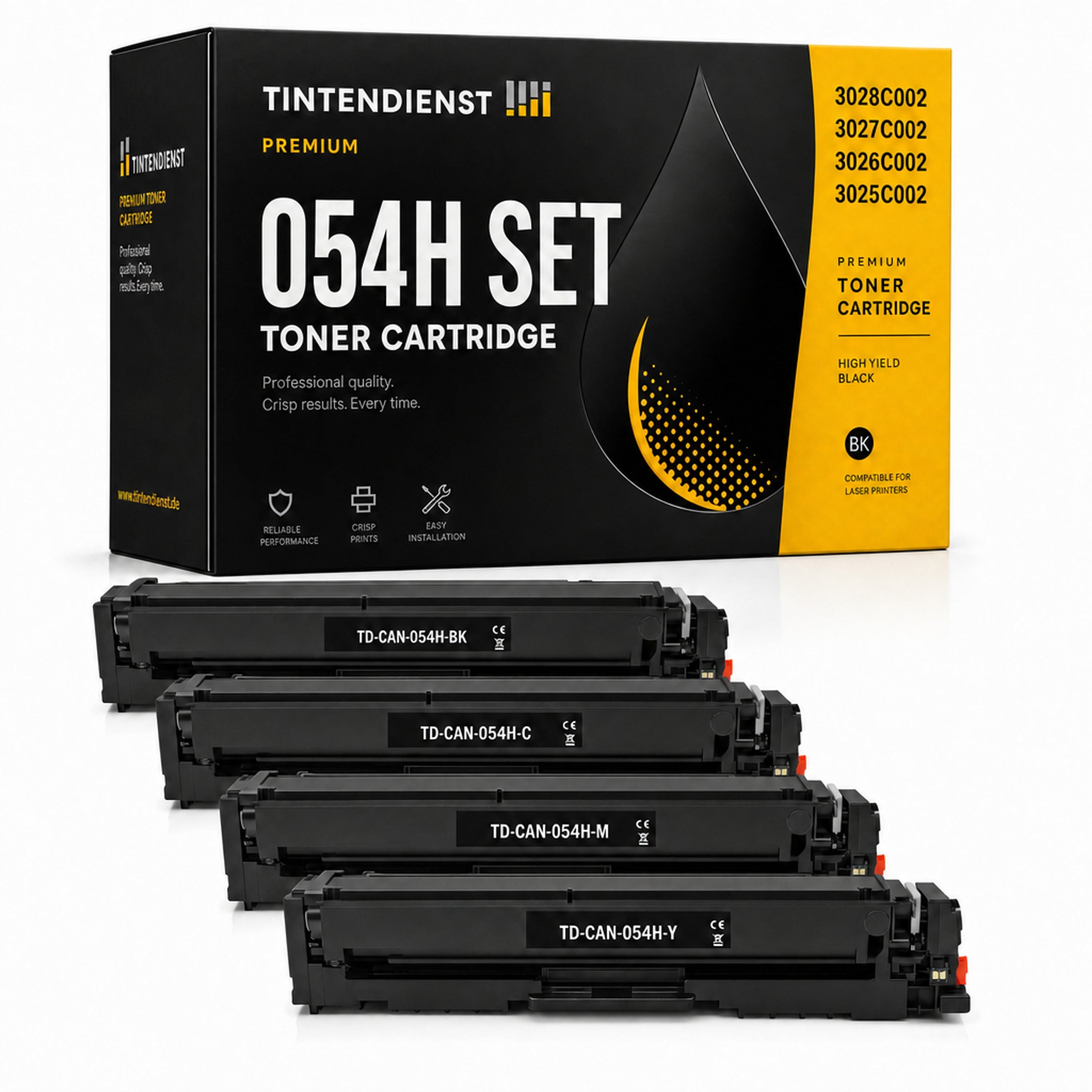 Set kompatibel zu Canon 3028C002, 4 Toner