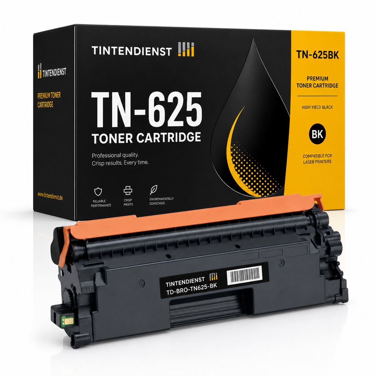 Toner kompatibel zu Brother TN-625BK, schwarz