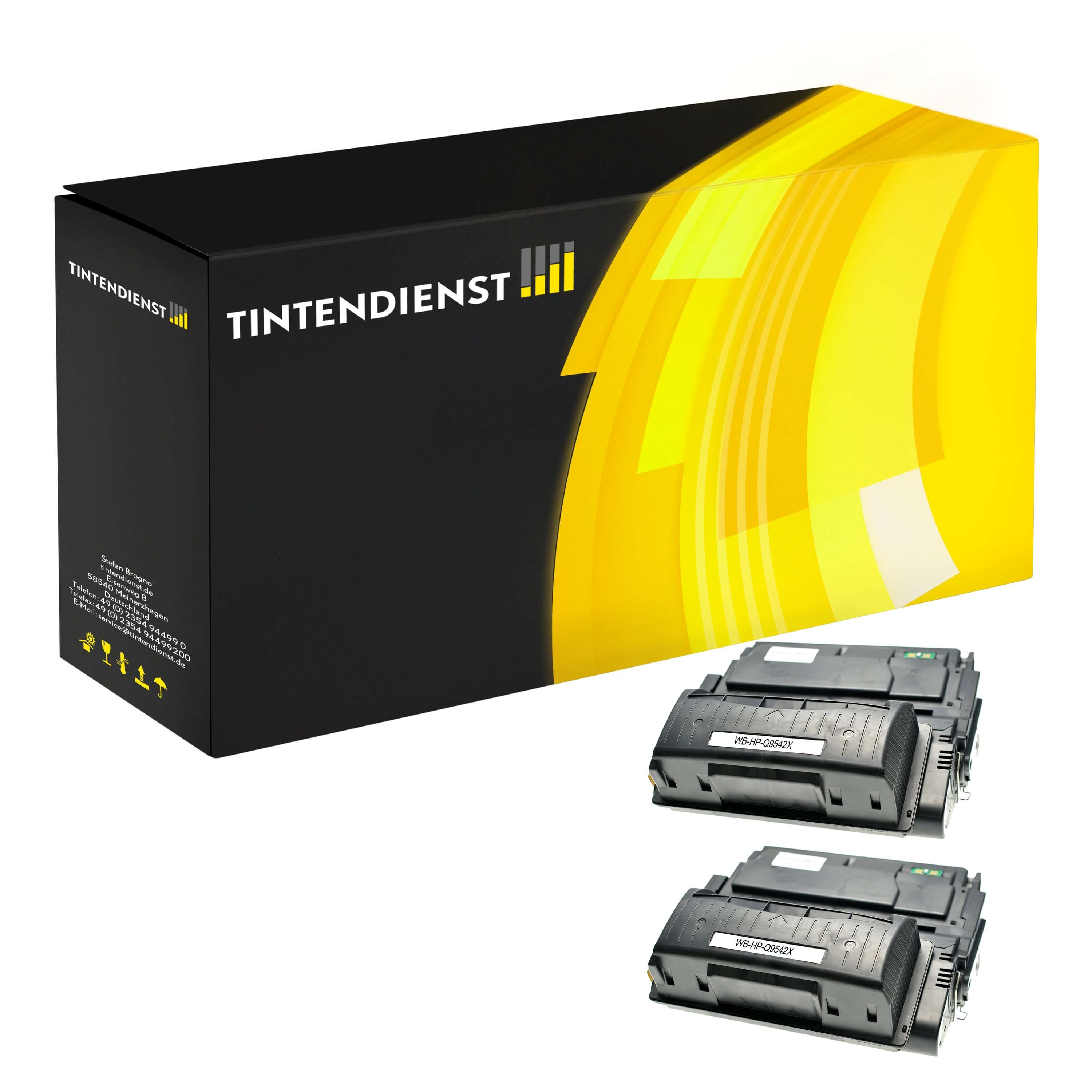 Set kompatibel zu HP 42XD XL, 2 Toner