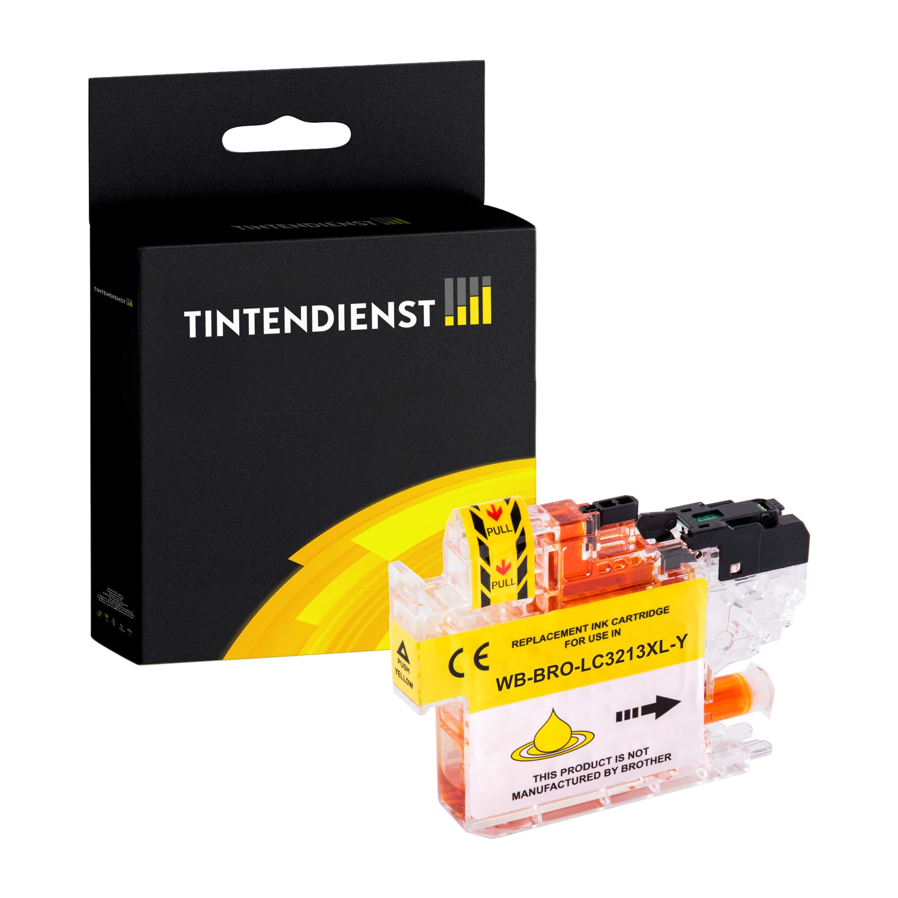 Tintendienst kompatibel für Brother Tintenpatrone LC-3213Y Gelb [XL Füllmenge]