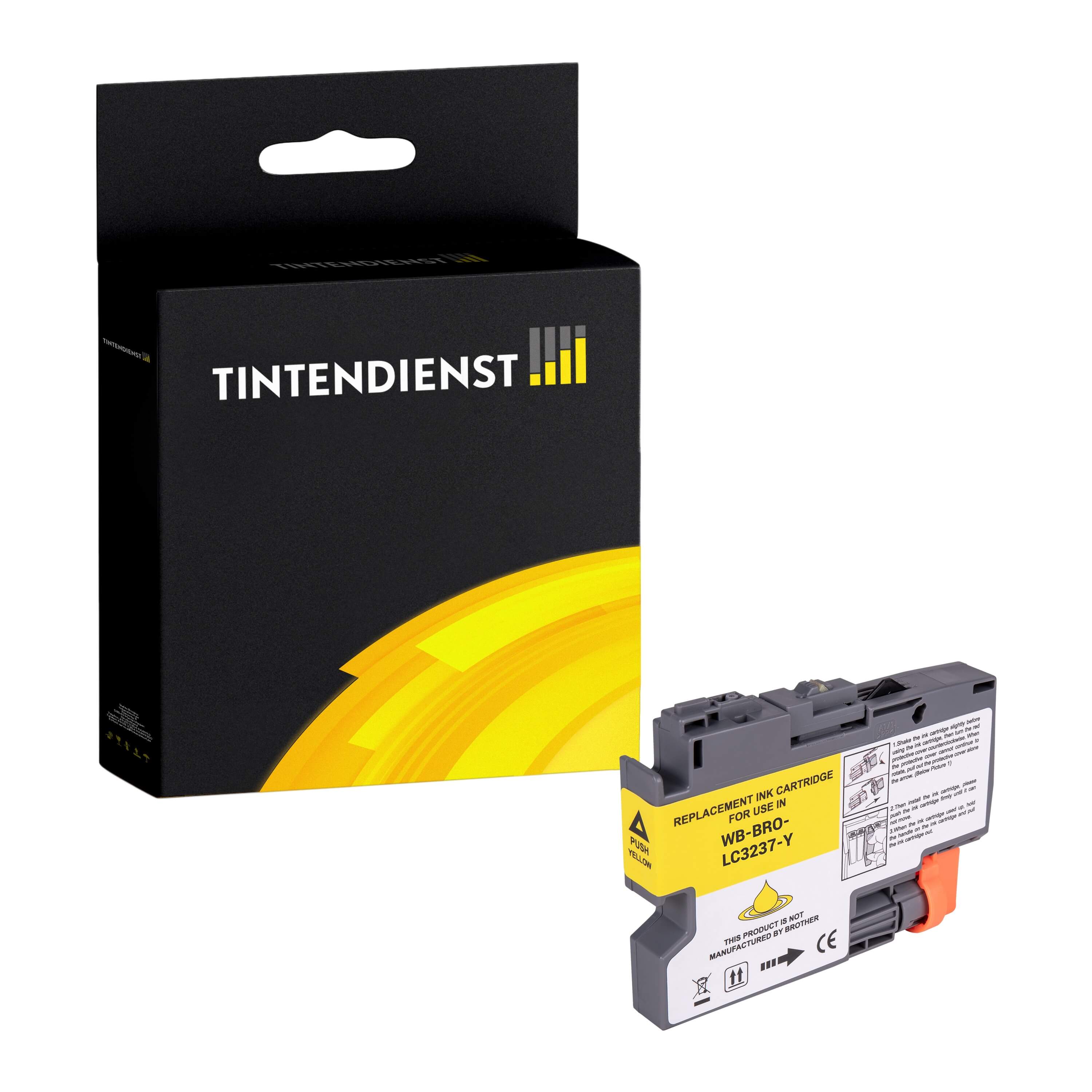 Tintendienst kompatibel für Brother Tintenpatrone LC-3237Y Gelb