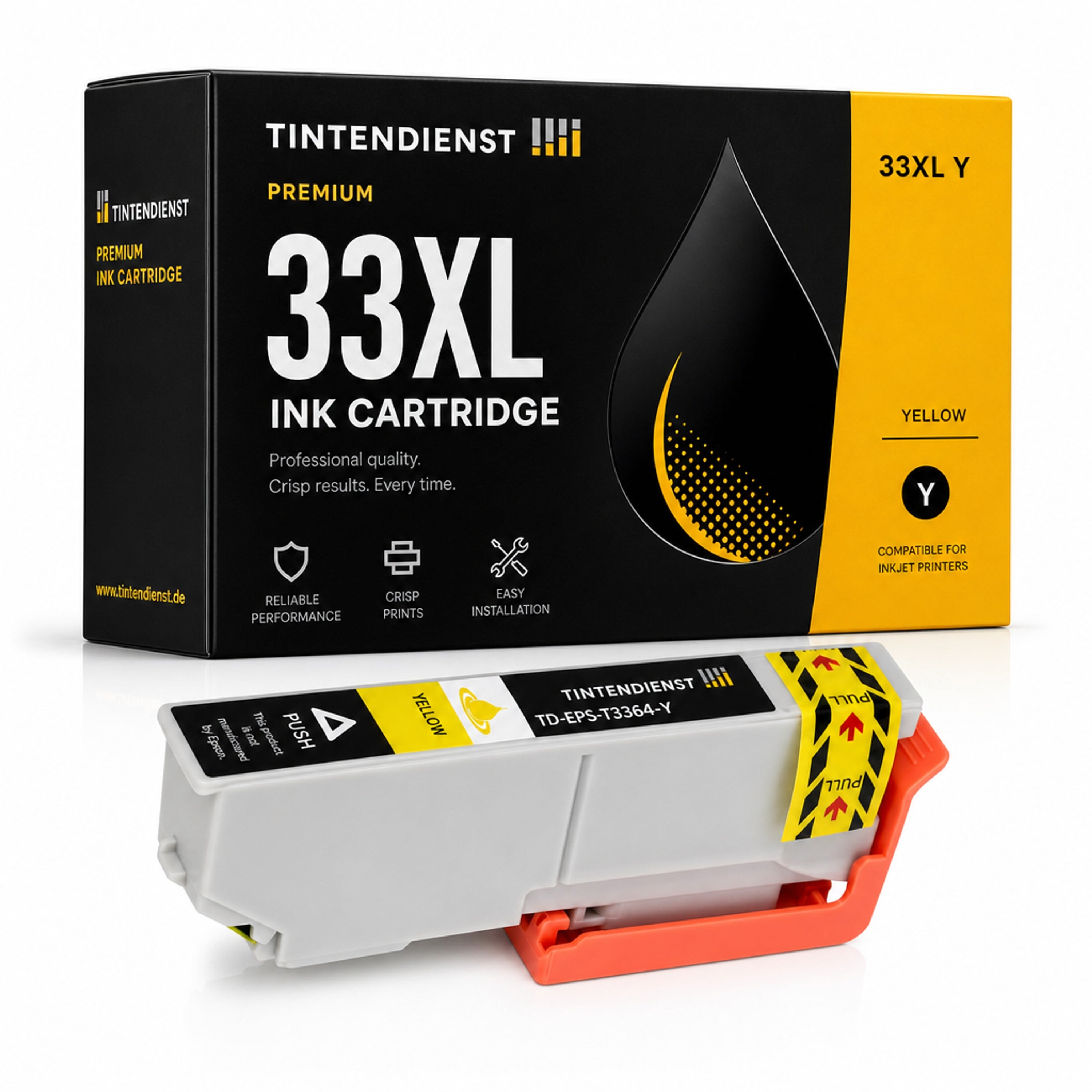 Druckerpatrone kompatibel zu Epson 33XL, gelb
