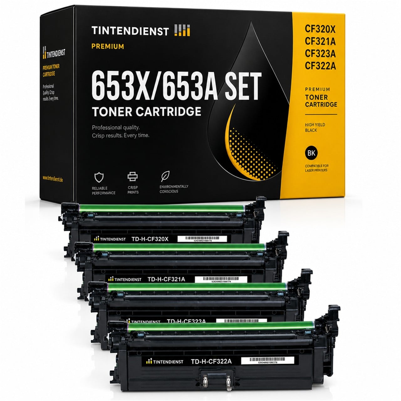 Set kompatibel zu HP CF321A, 4 Toner