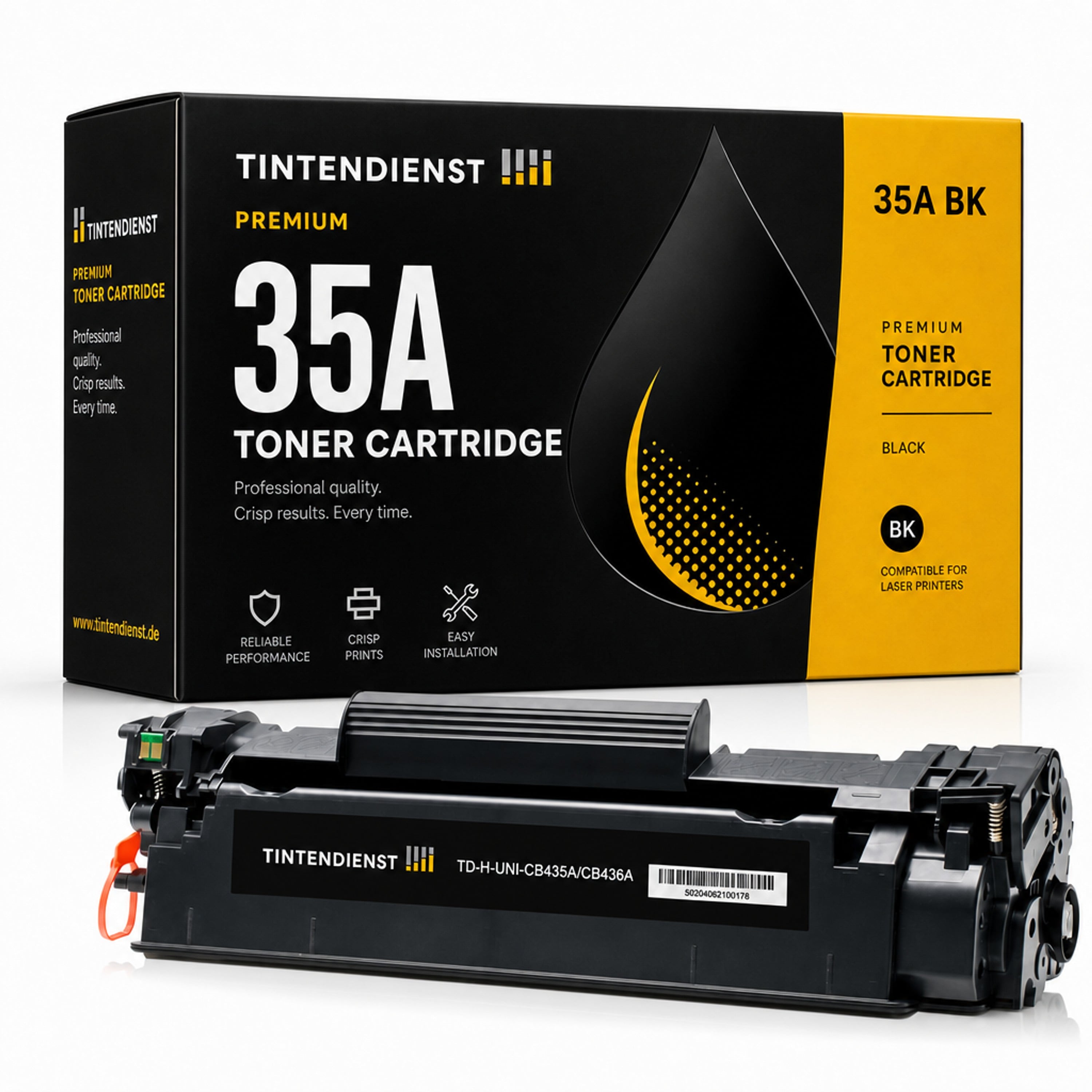 Toner kompatibel zu HP 35A, schwarz