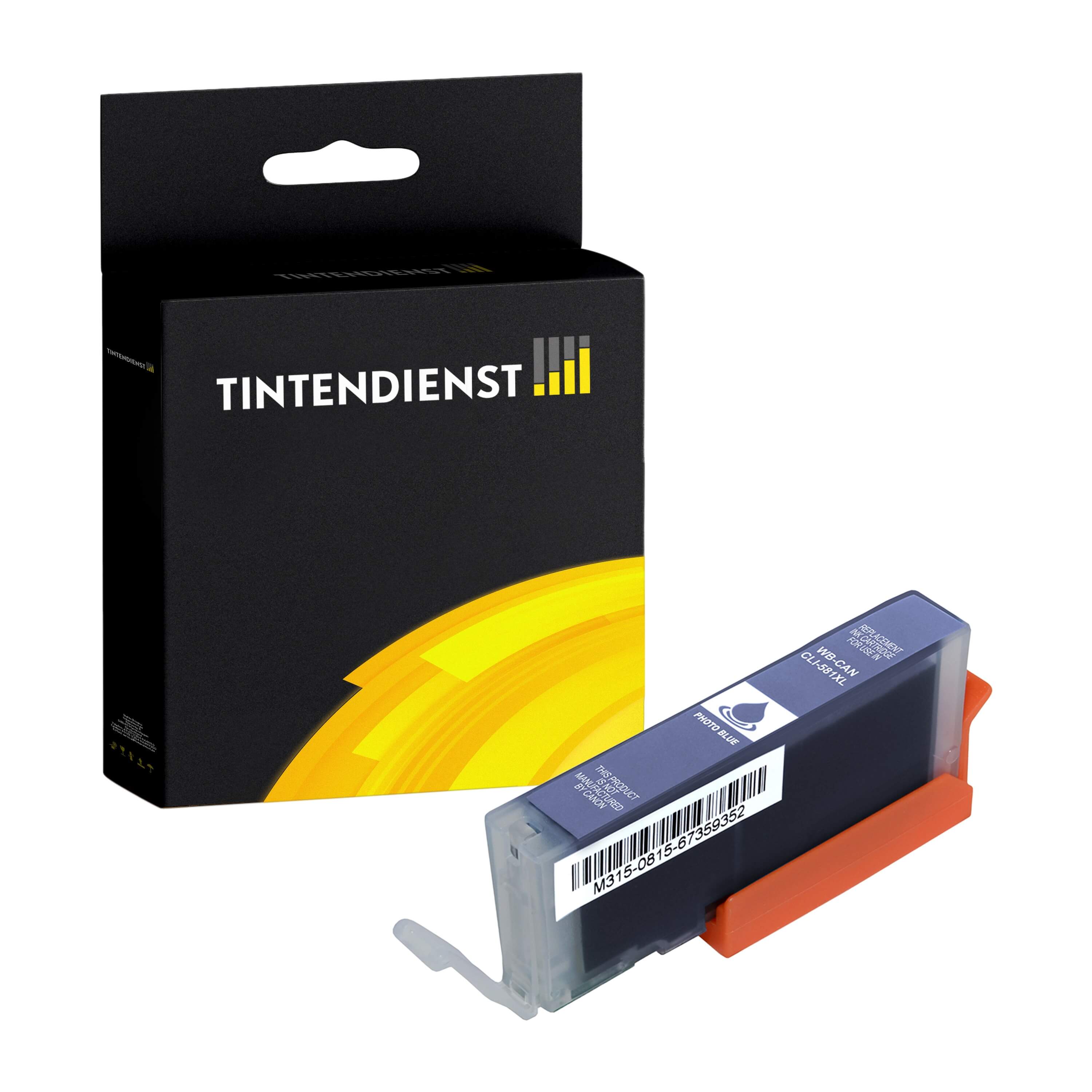 Tintendienst kompatibel für Canon Tintenpatrone 2053C001 / CLI-581PBXL Blau [XL Füllmenge]