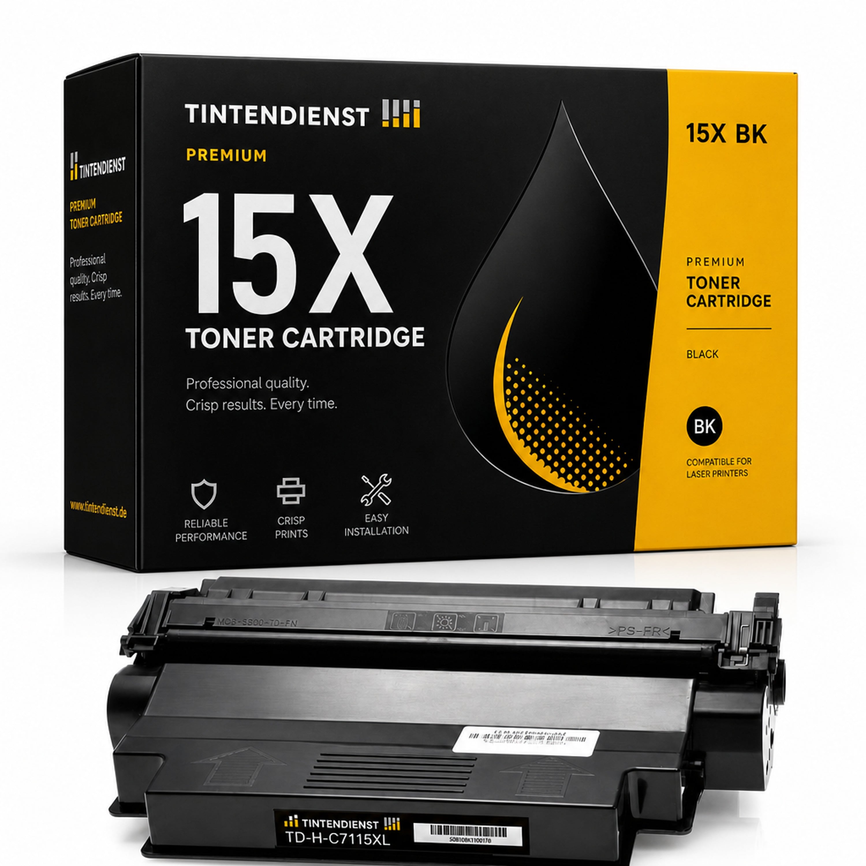 Toner kompatibel zu HP 15X XXL, schwarz