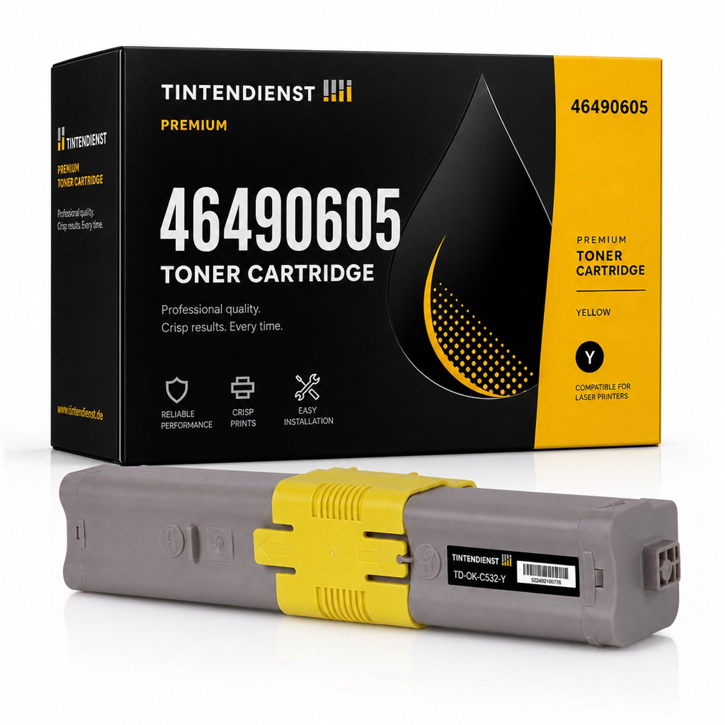Toner kompatibel zu OKI 46490605, gelb