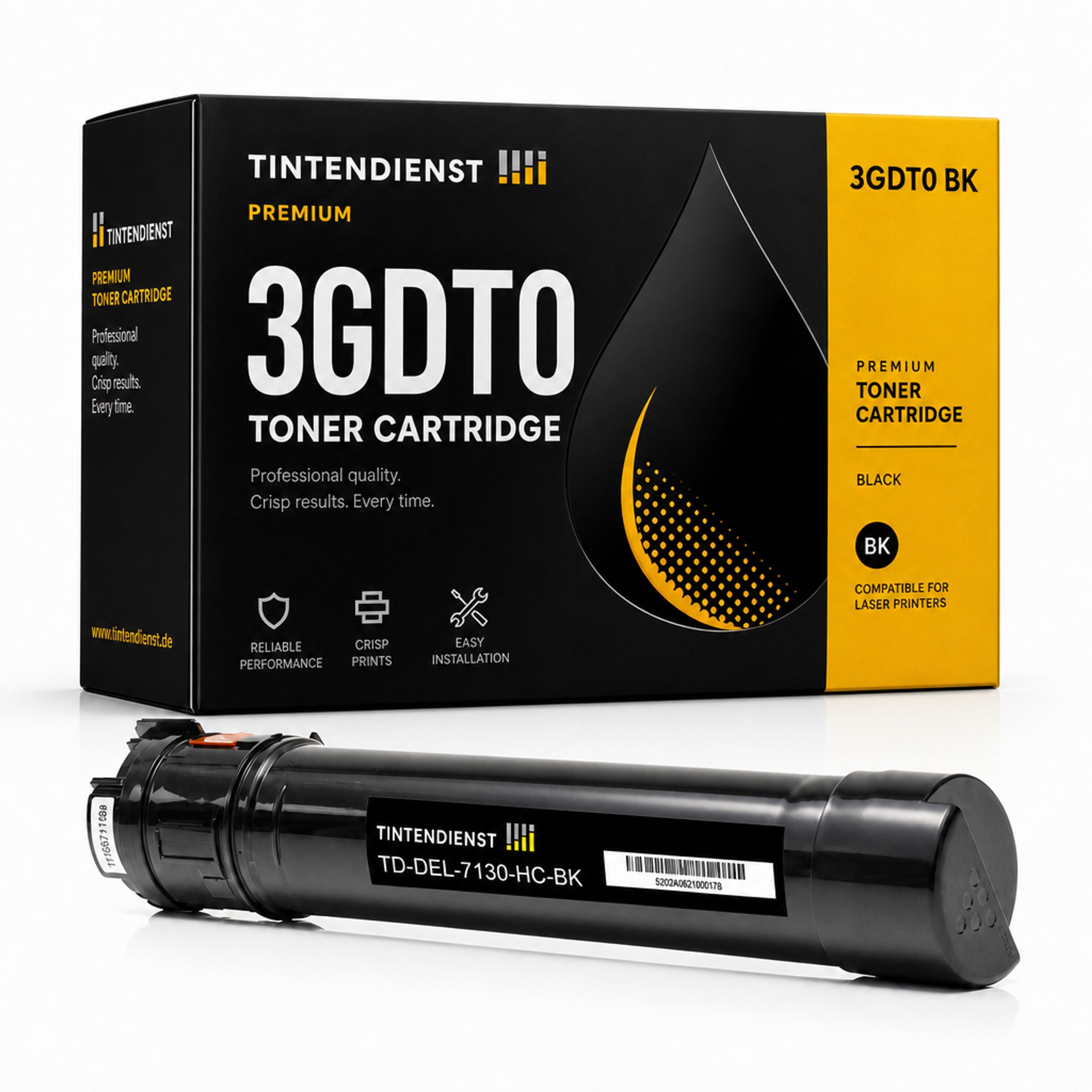 Toner kompatibel zu Dell 3GDT0, schwarz