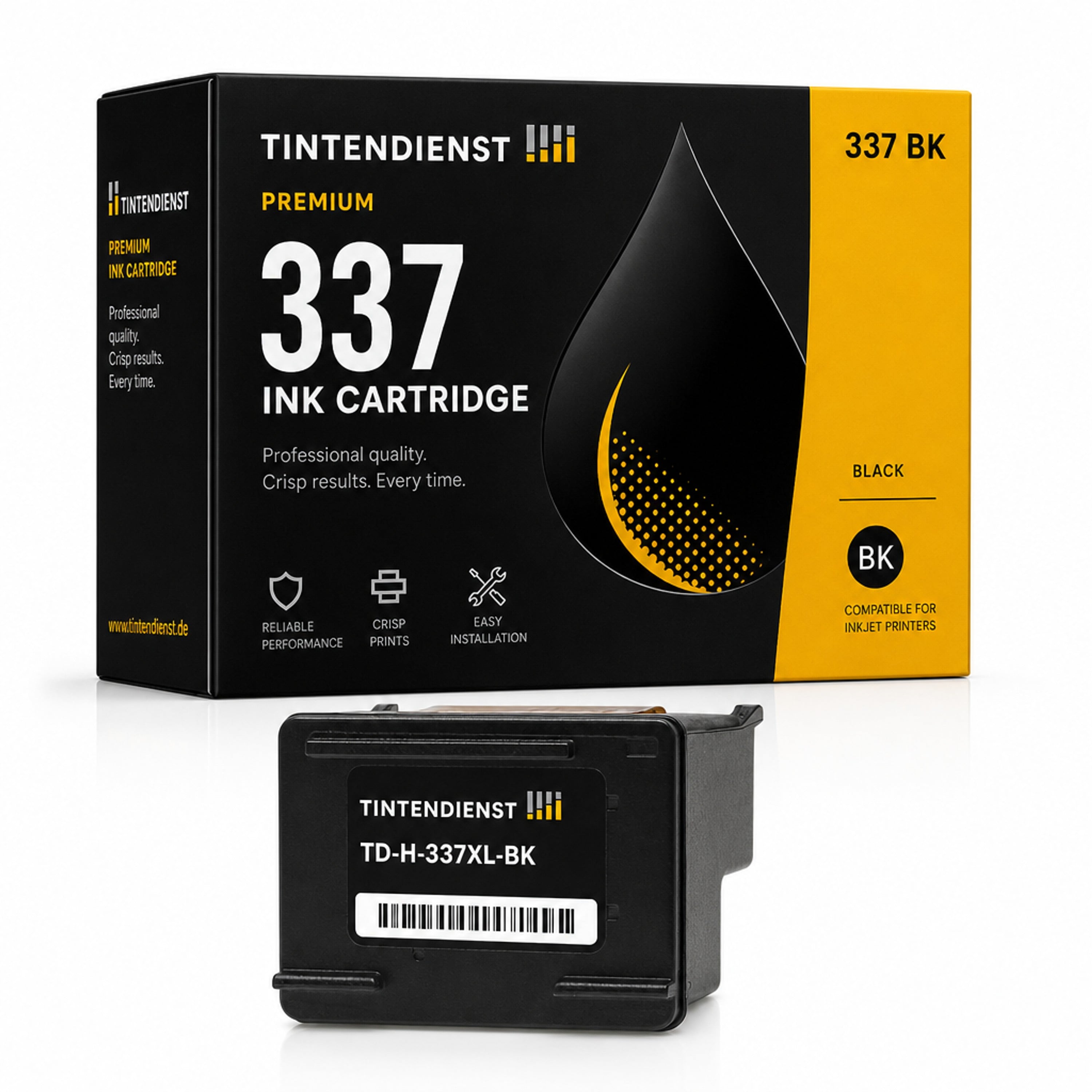 Druckerpatrone kompatibel zu HP 337, schwarz