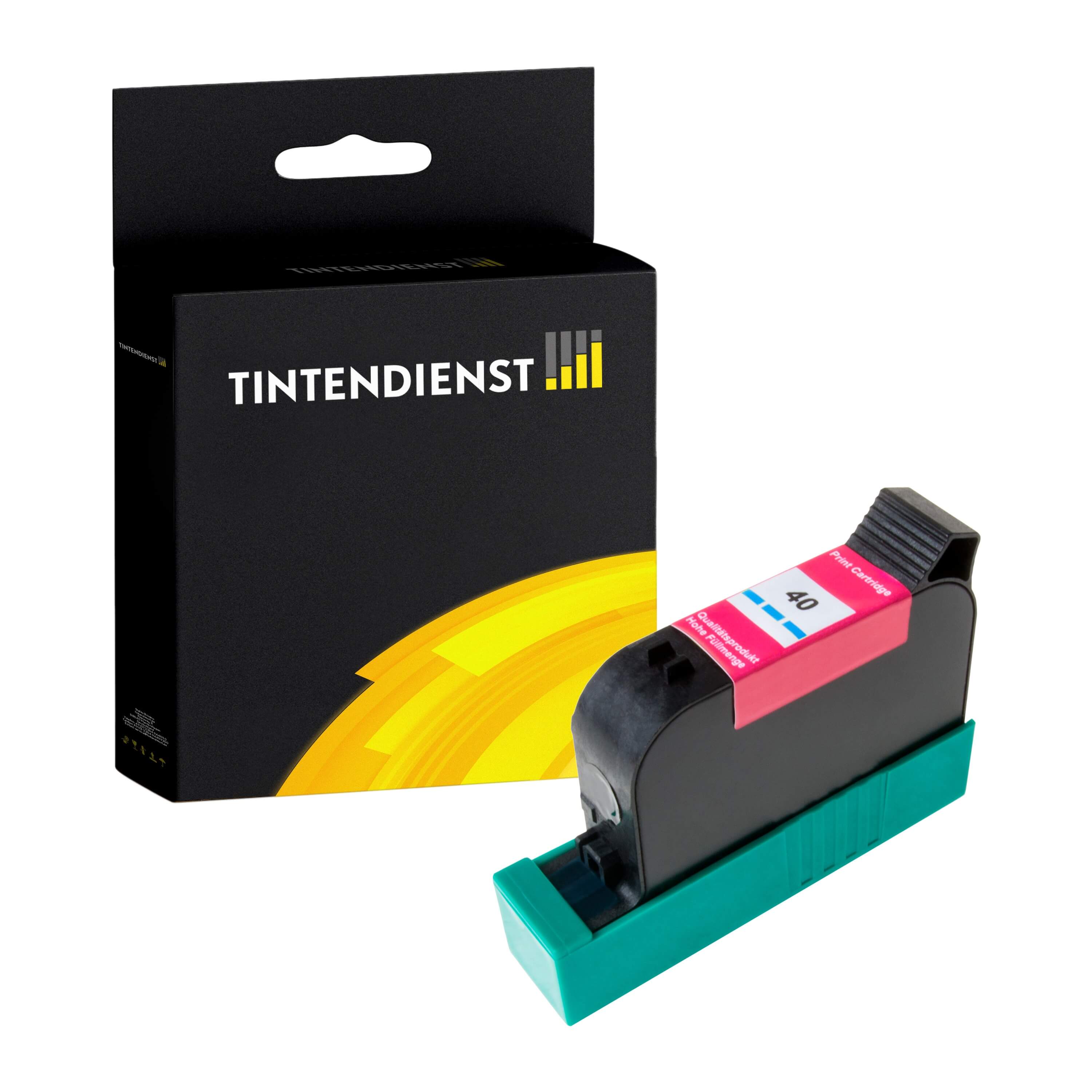 HP 40 Druckerpatrone (51640CE) cyan – Tintendienst kompatibel