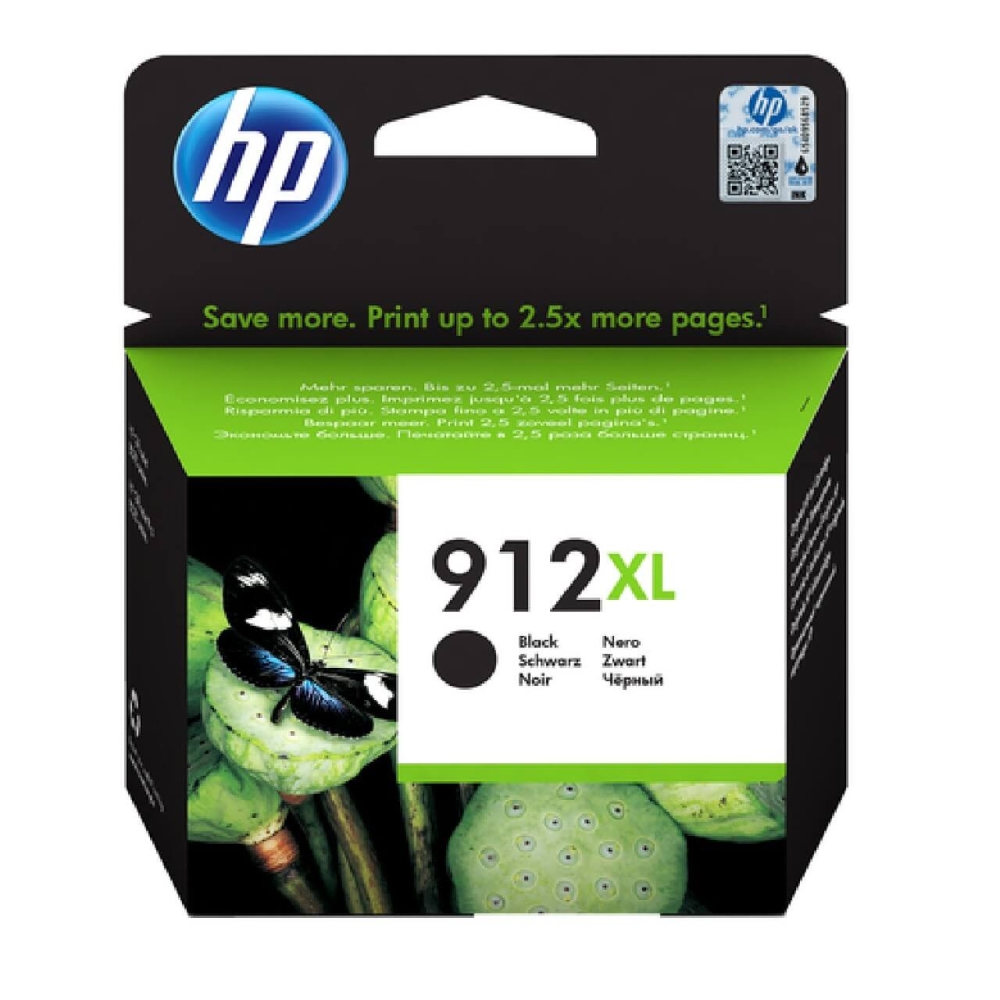 Original HP Tintenpatrone 3YL84AE / 912XL Schwarz [XL Füllmenge]