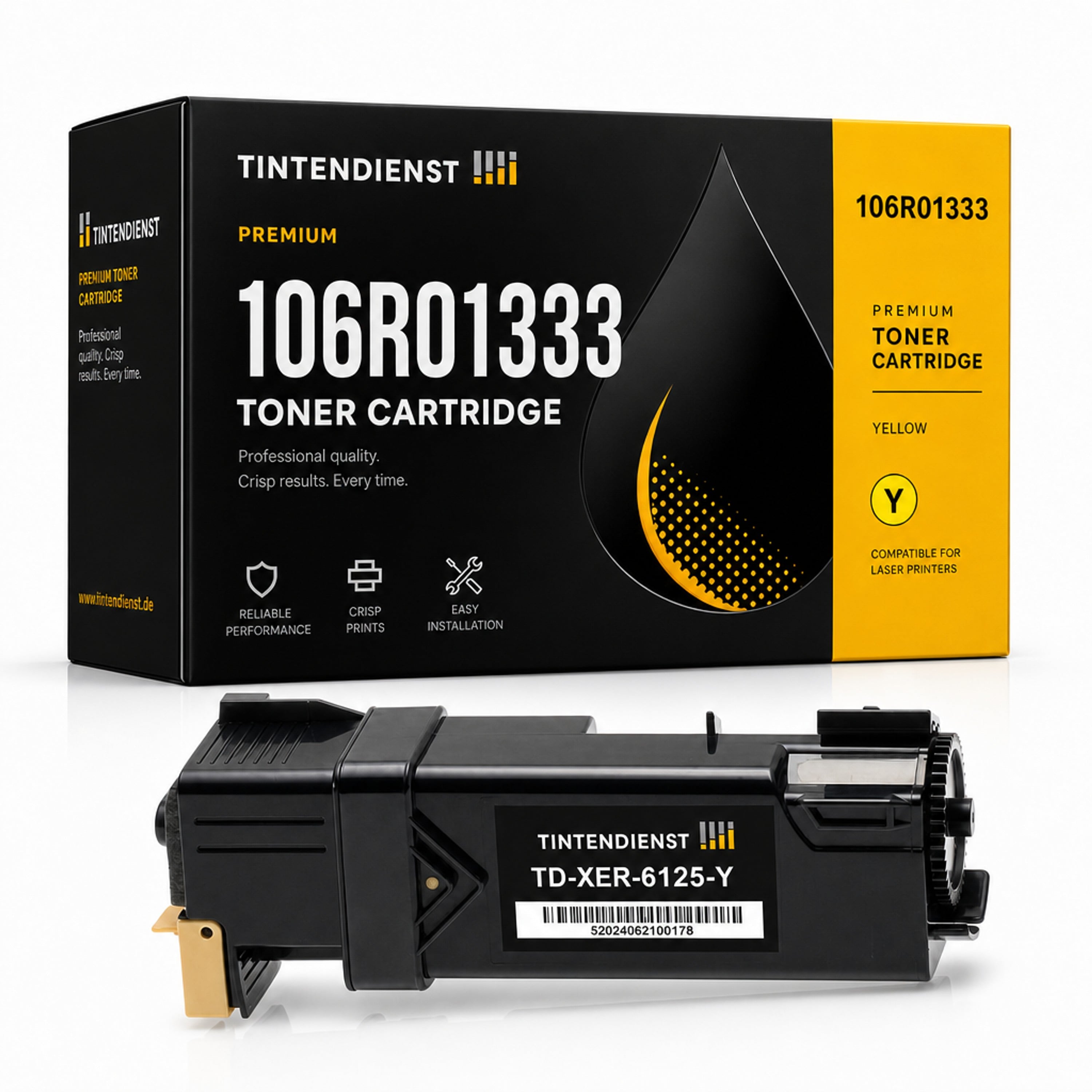 Toner kompatibel zu Xerox 106R01333, gelb