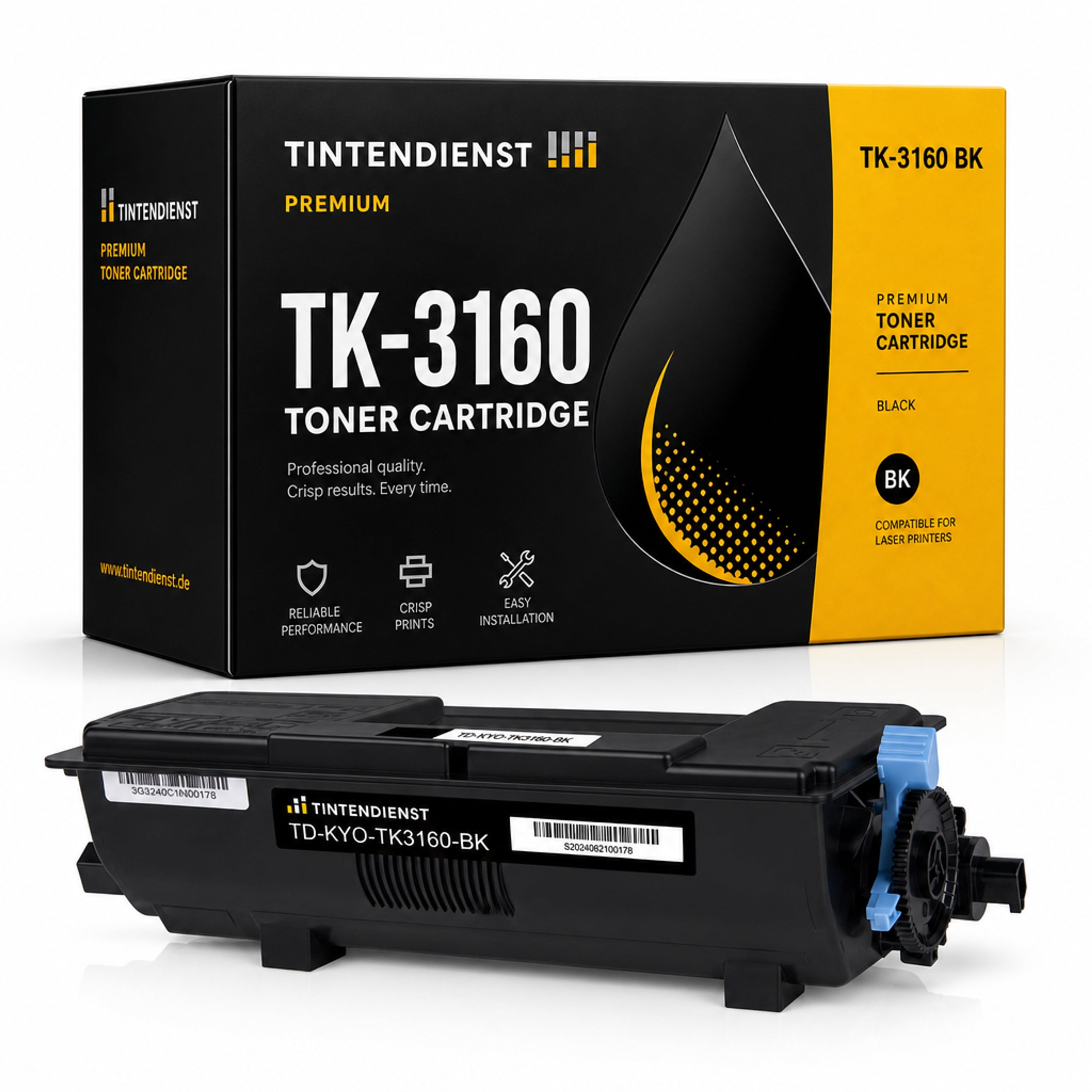 Toner kompatibel zu Kyocera TK-3160, schwarz