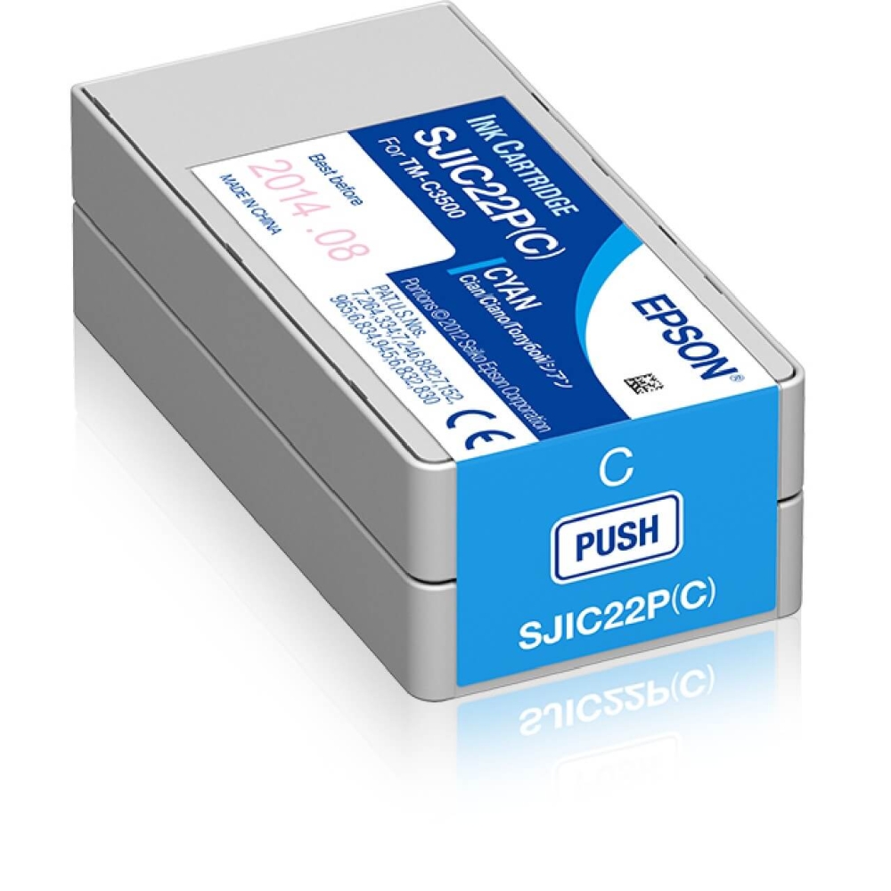 Original Epson Tintenpatrone C33S020602 / SJI-C-22-P-(C) Cyan