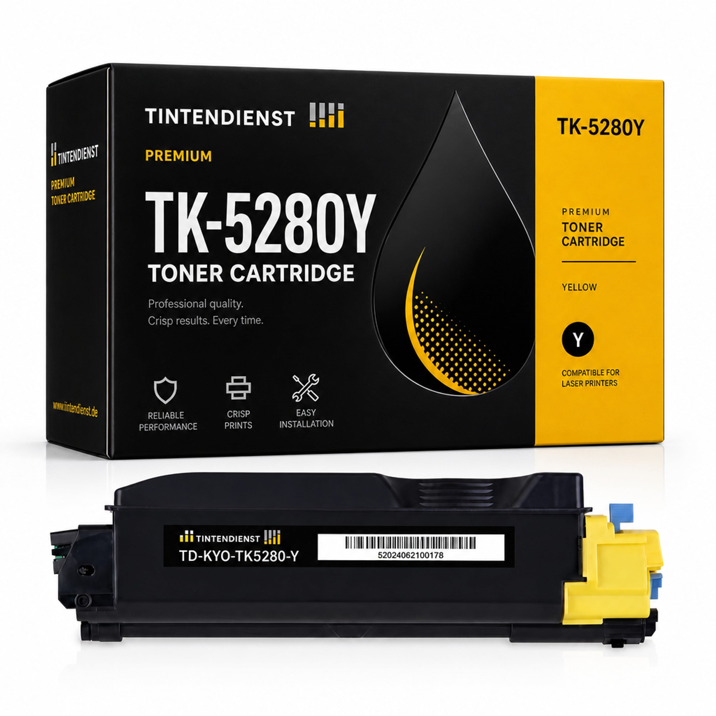 Toner kompatibel zu Kyocera TK-5280Y, gelb