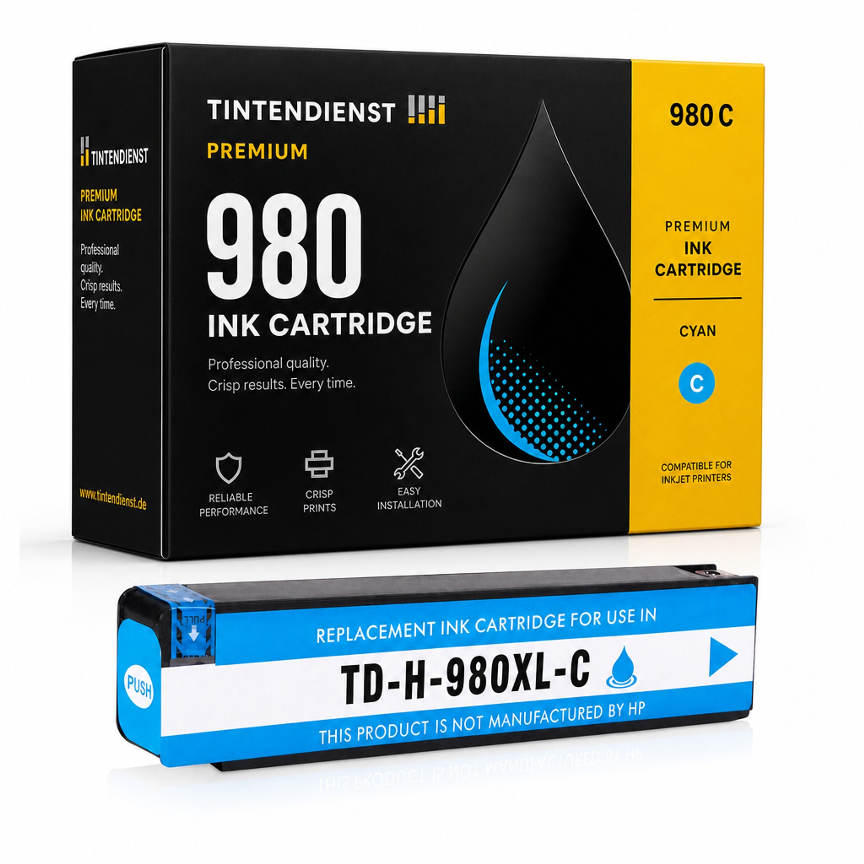 Druckerpatrone kompatibel zu HP 980, cyan