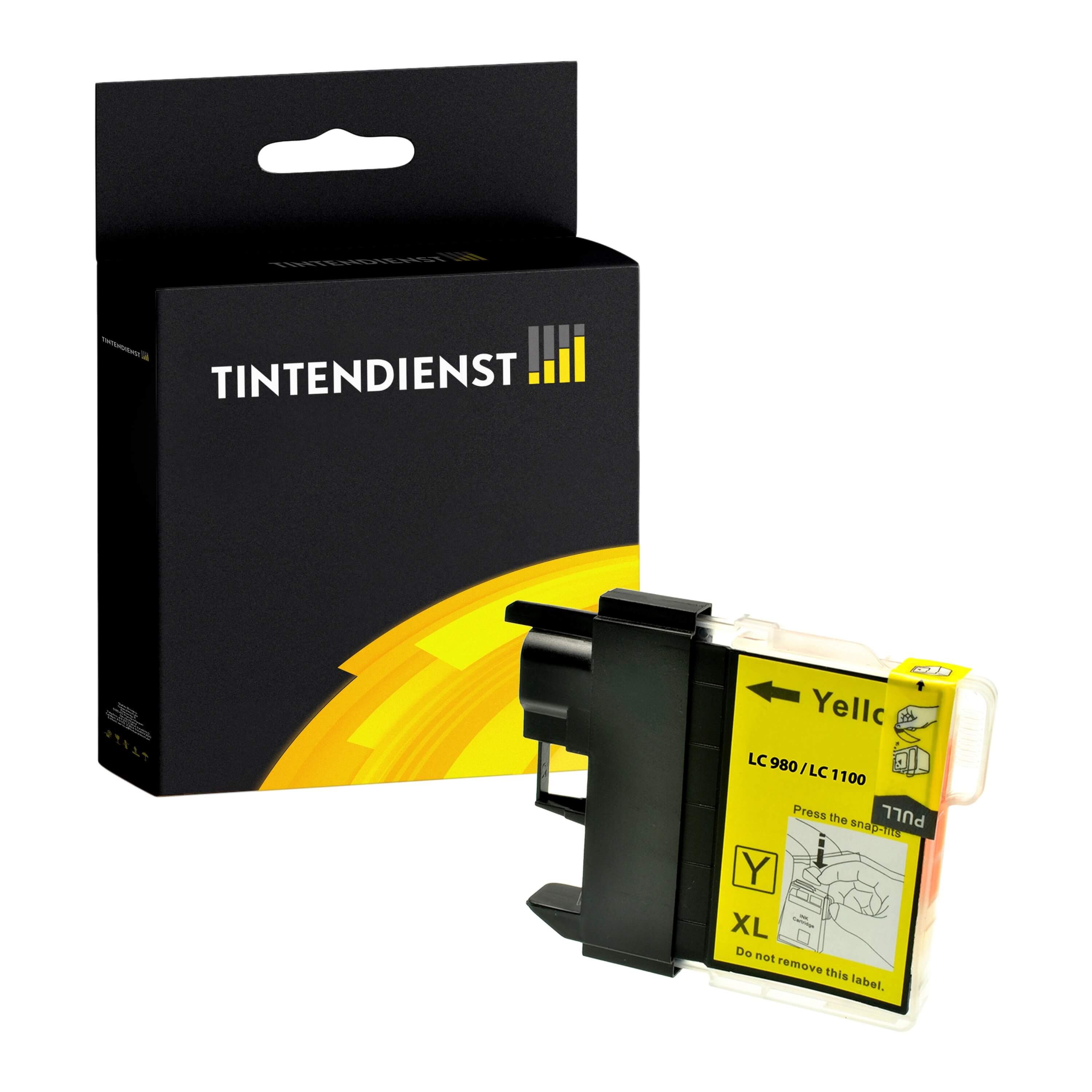 Tintendienst kompatibel für Brother Tintenpatrone LC-1100Y Gelb
