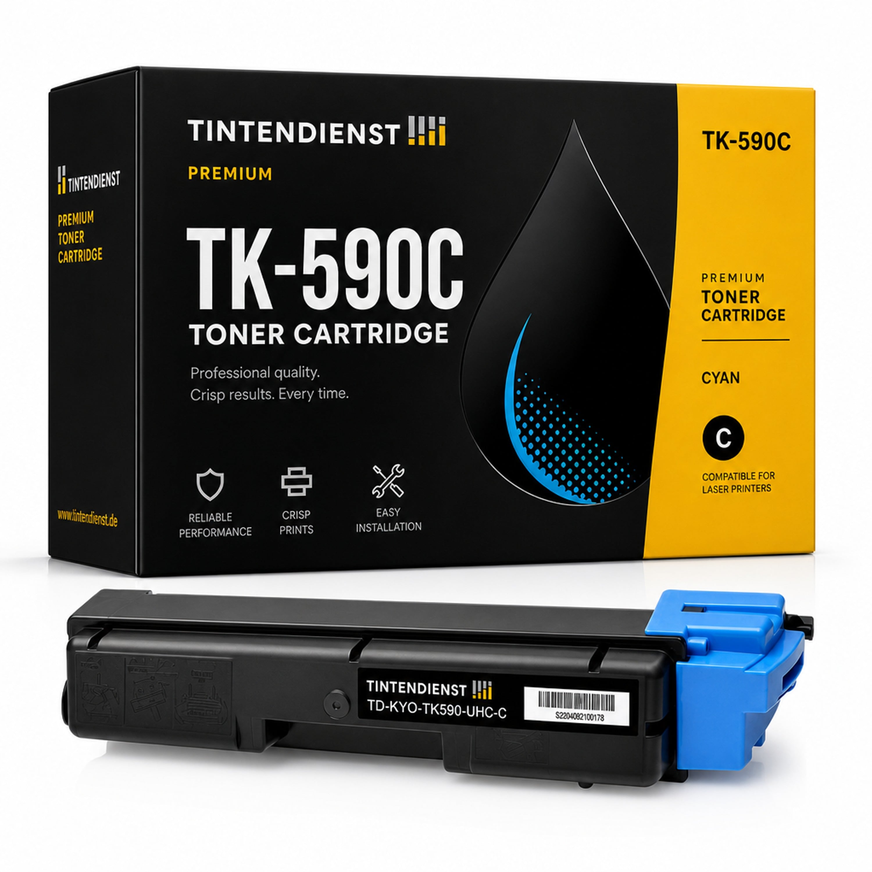 Toner kompatibel zu Kyocera TK-590C XXL, cyan