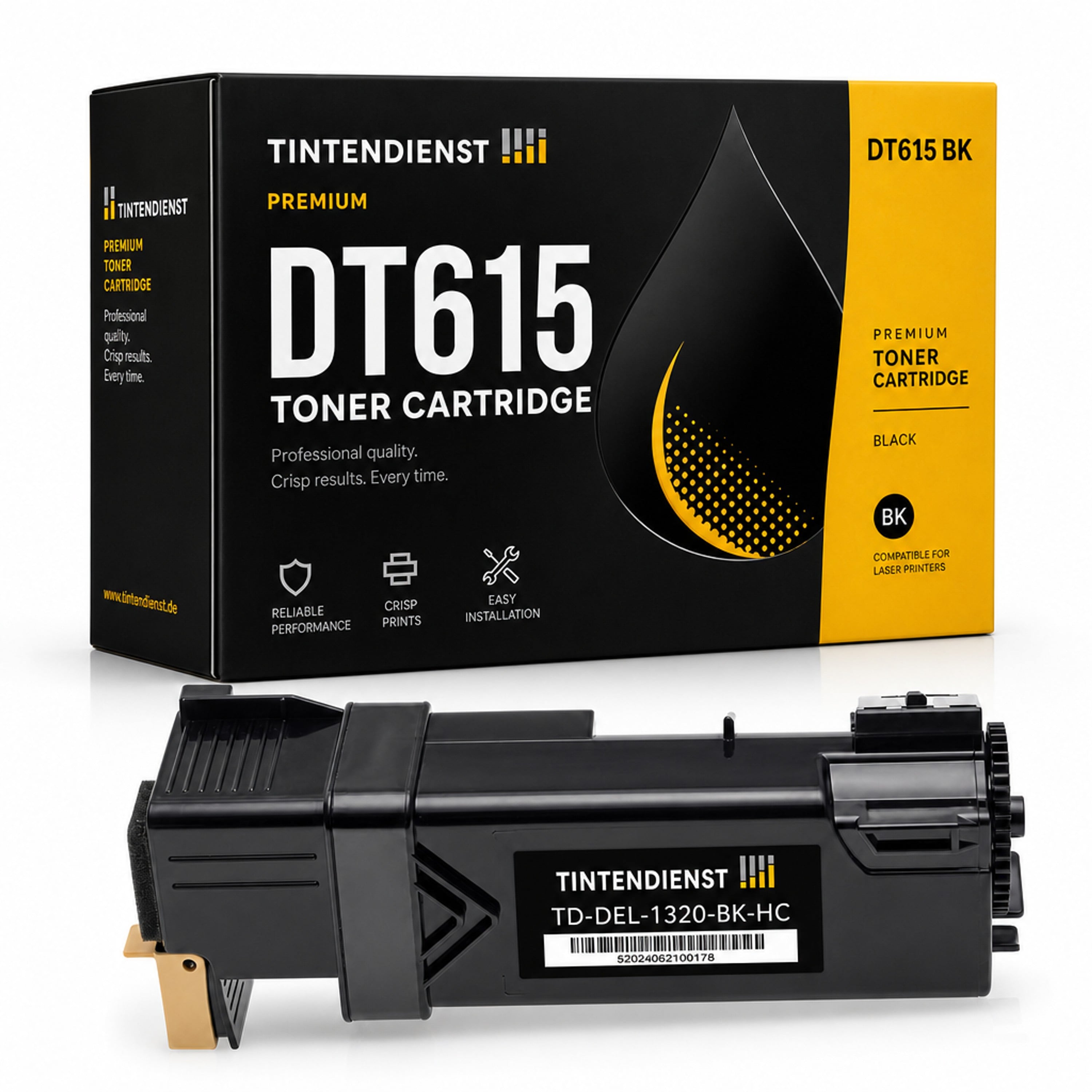 Toner kompatibel zu Dell DT615, schwarz