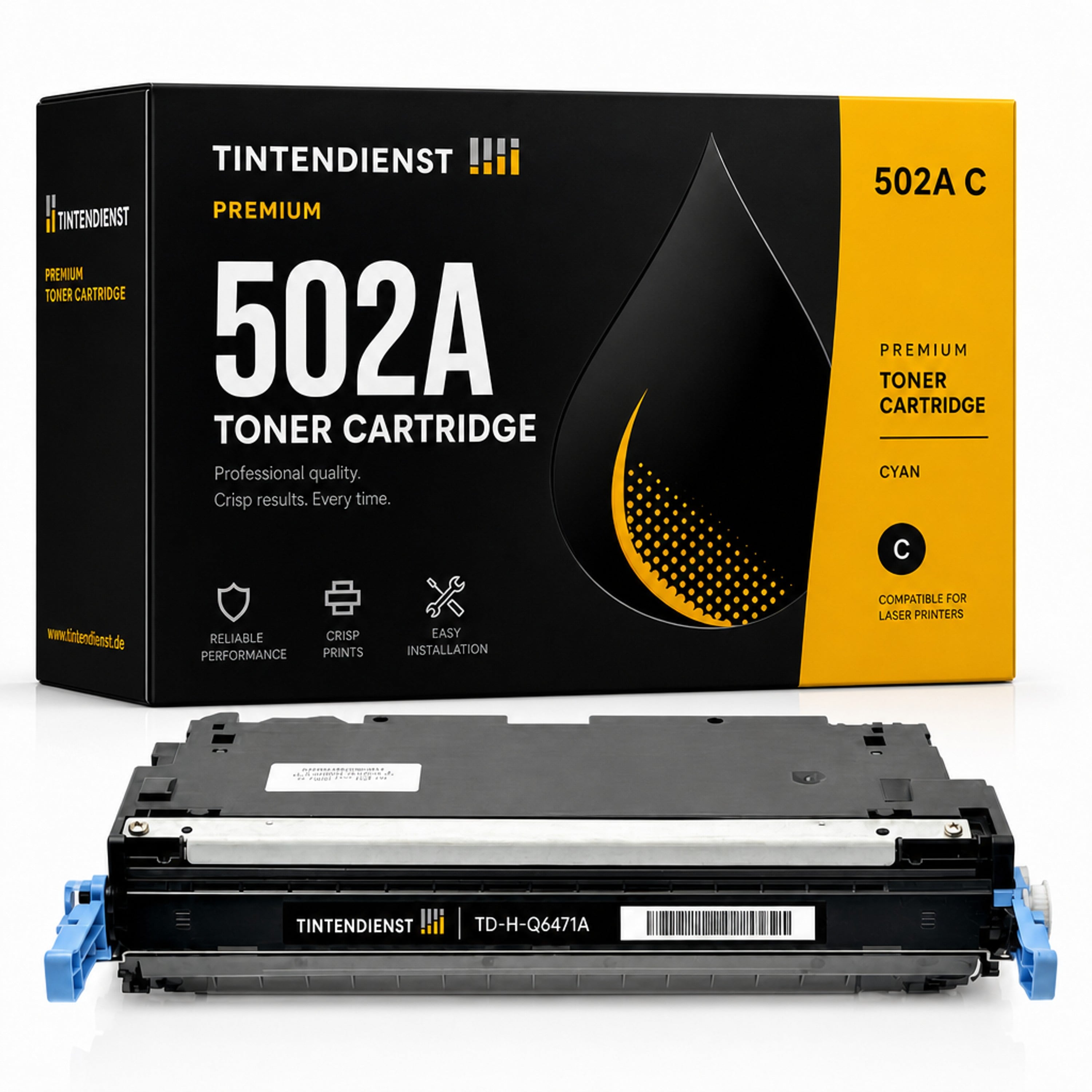 Toner kompatibel zu HP 502A, cyan