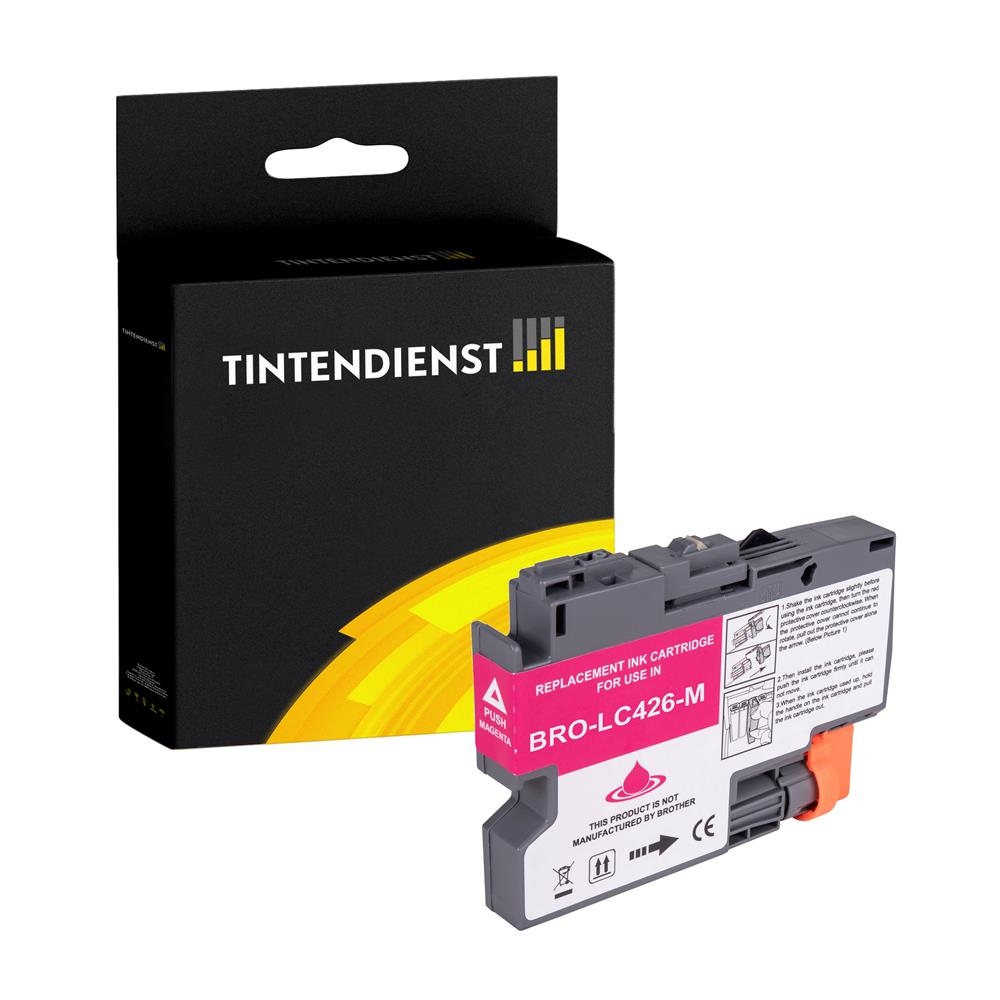 Tintendienst kompatibel für Brother Tintenpatrone LC-426M Magenta [XL Füllmenge]