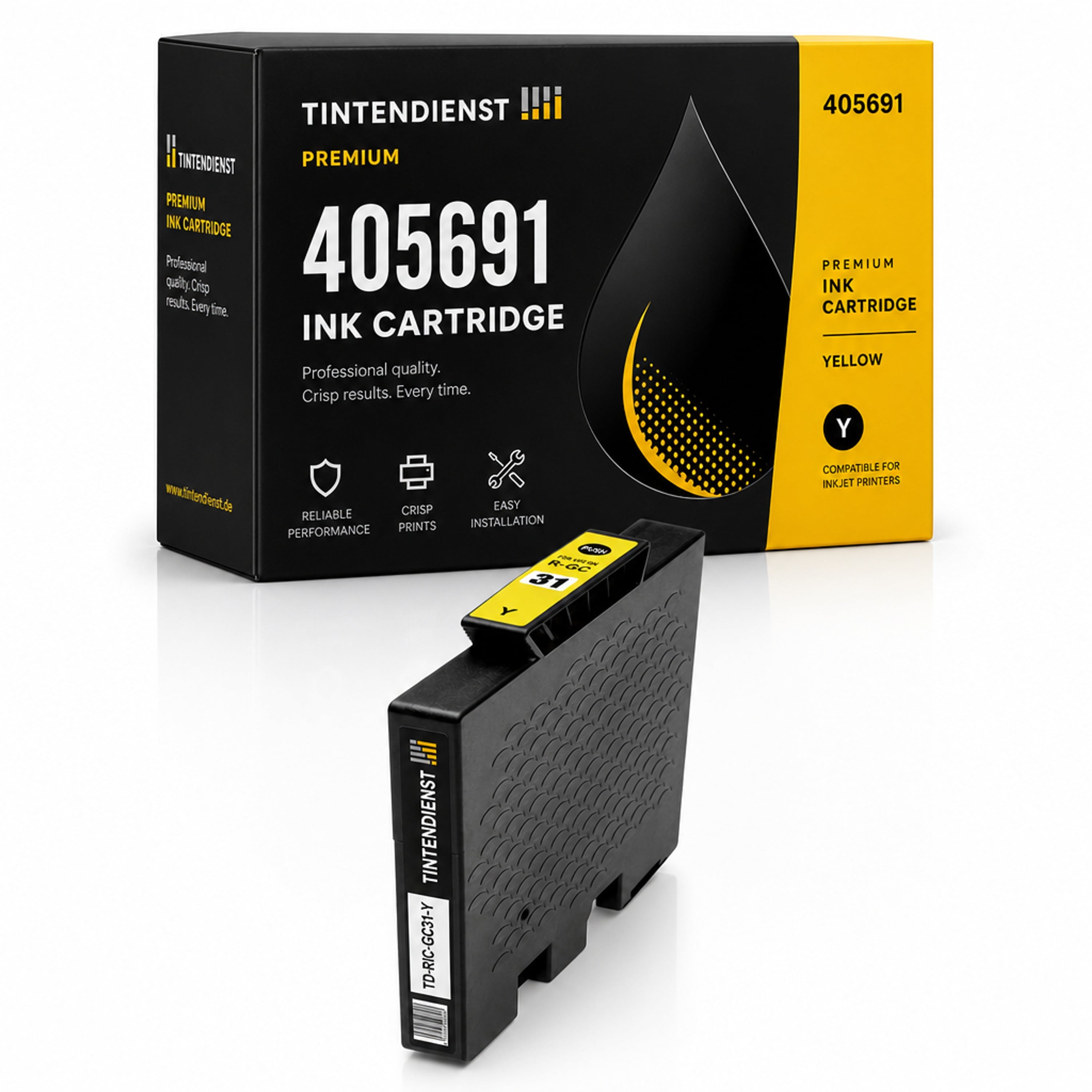 Druckerpatrone kompatibel zu Ricoh 405691, gelb