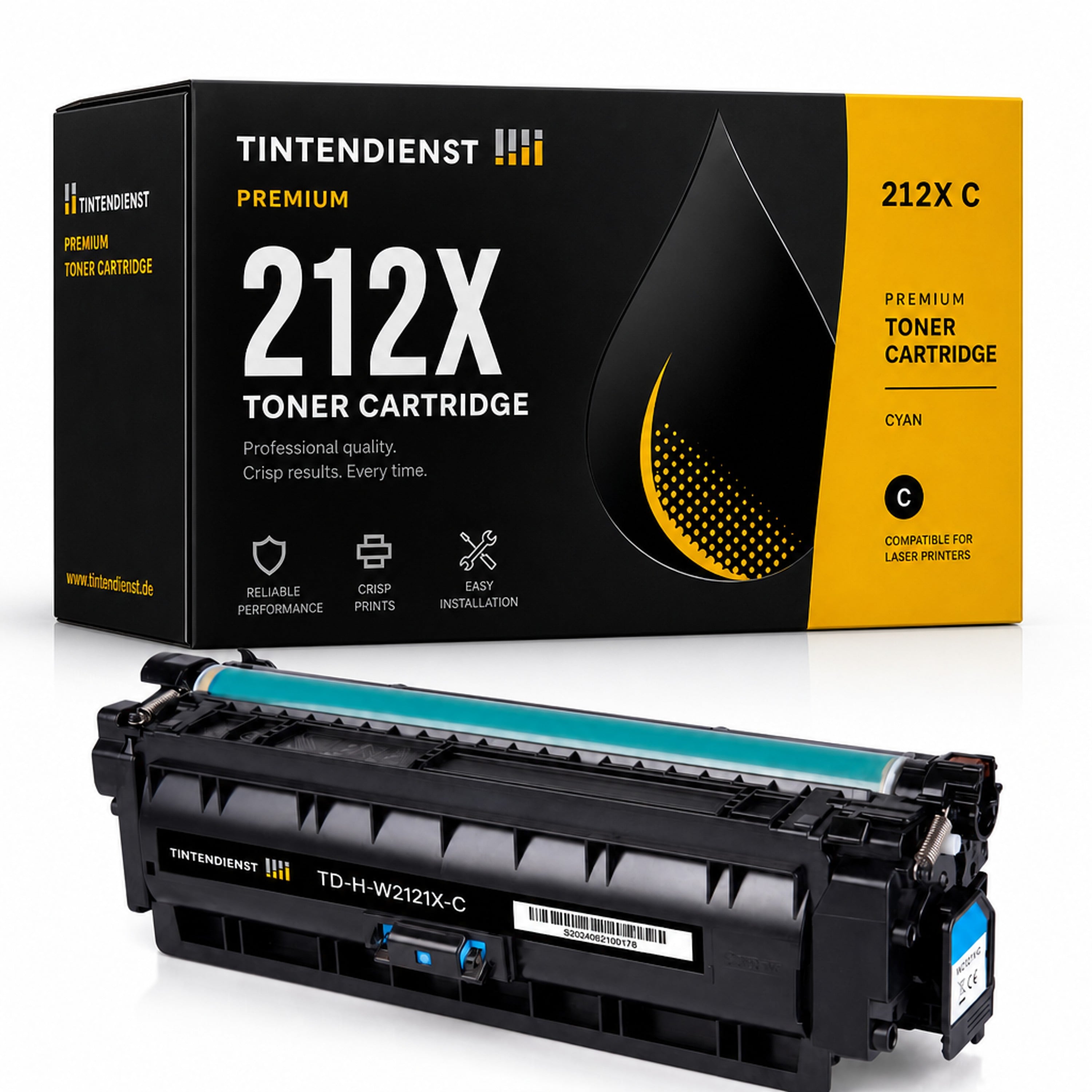 Toner kompatibel zu HP 212X, cyan