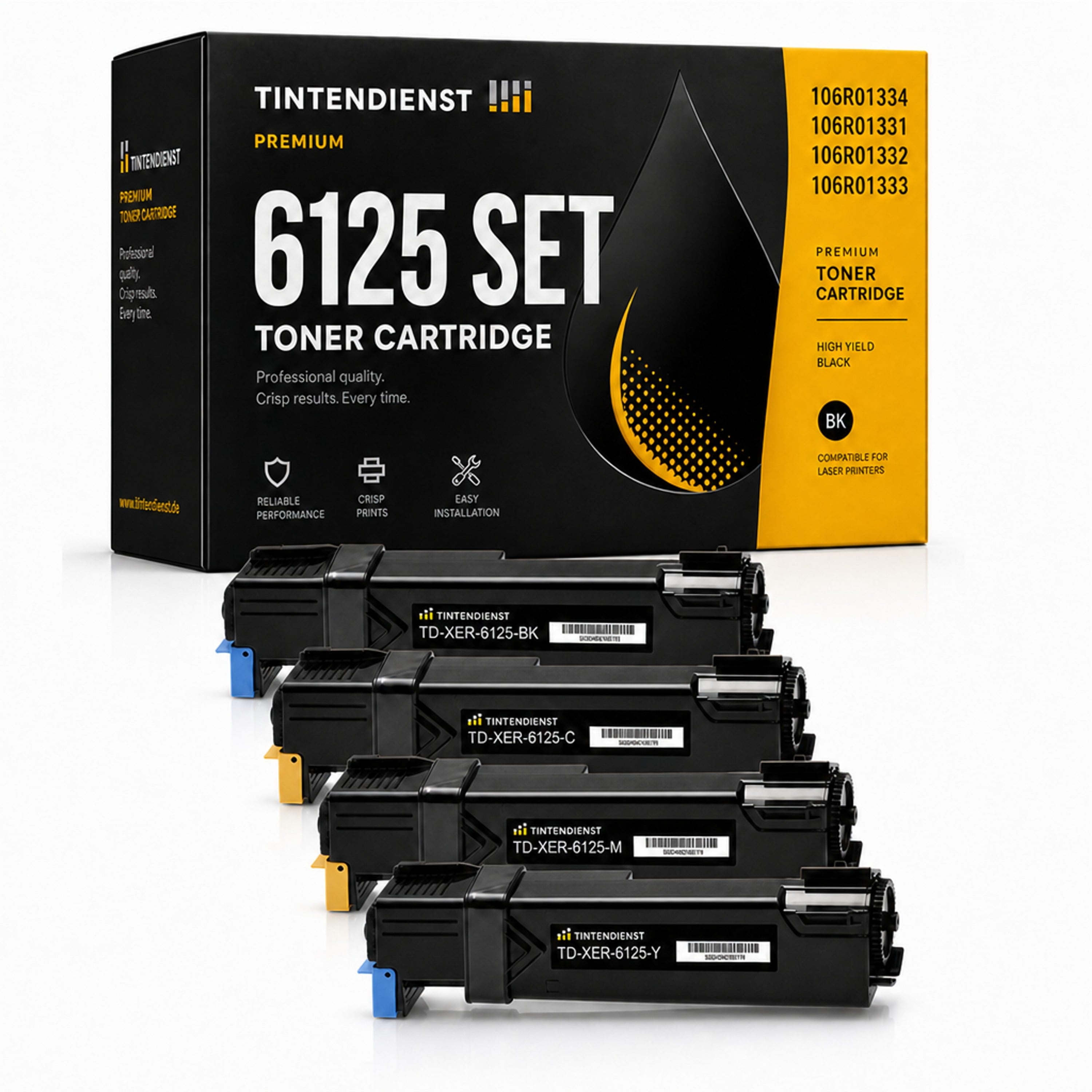 Set kompatibel zu Xerox 106R01331, 4 Toner