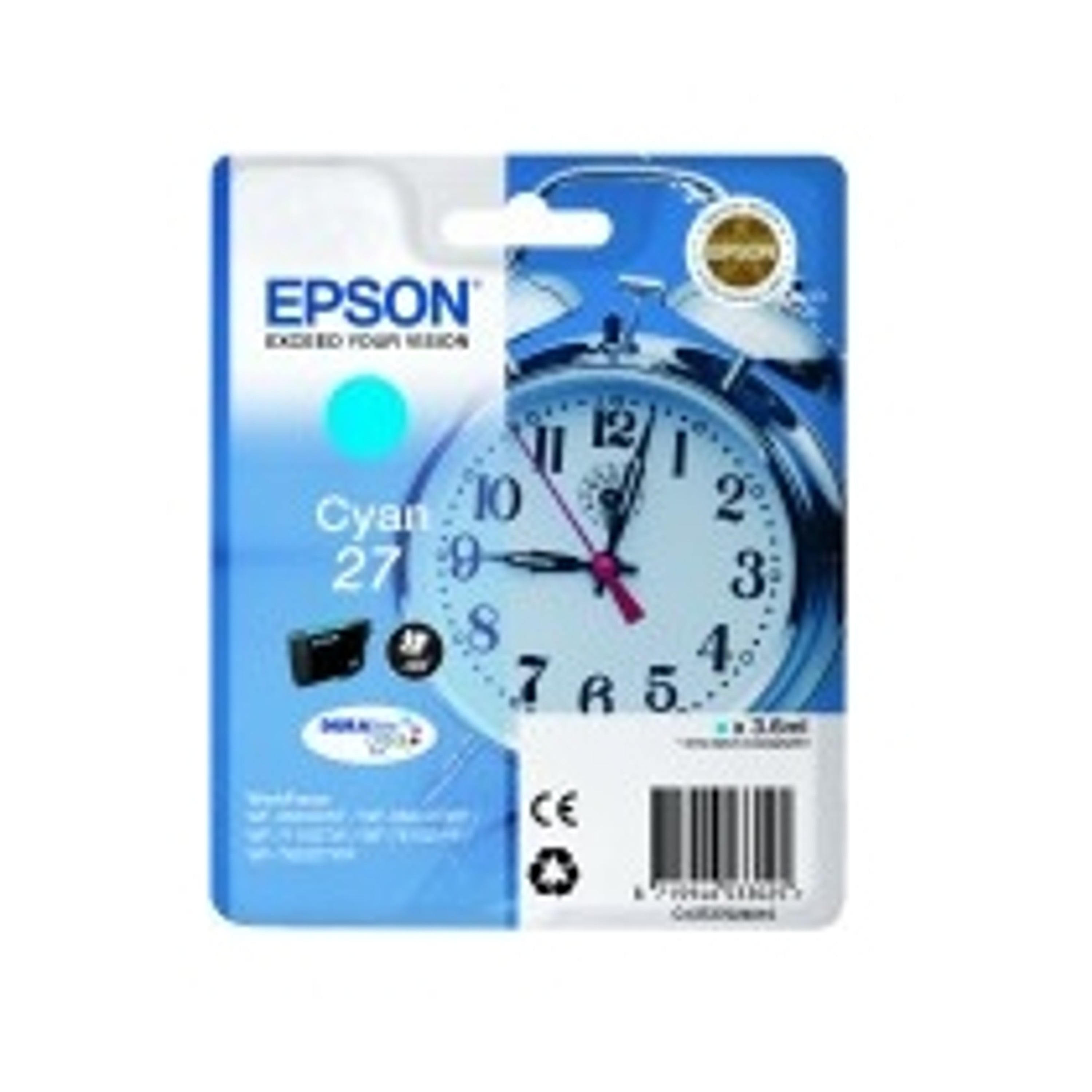 Epson 27 Druckerpatrone (C13T27024010) cyan – Original Epson