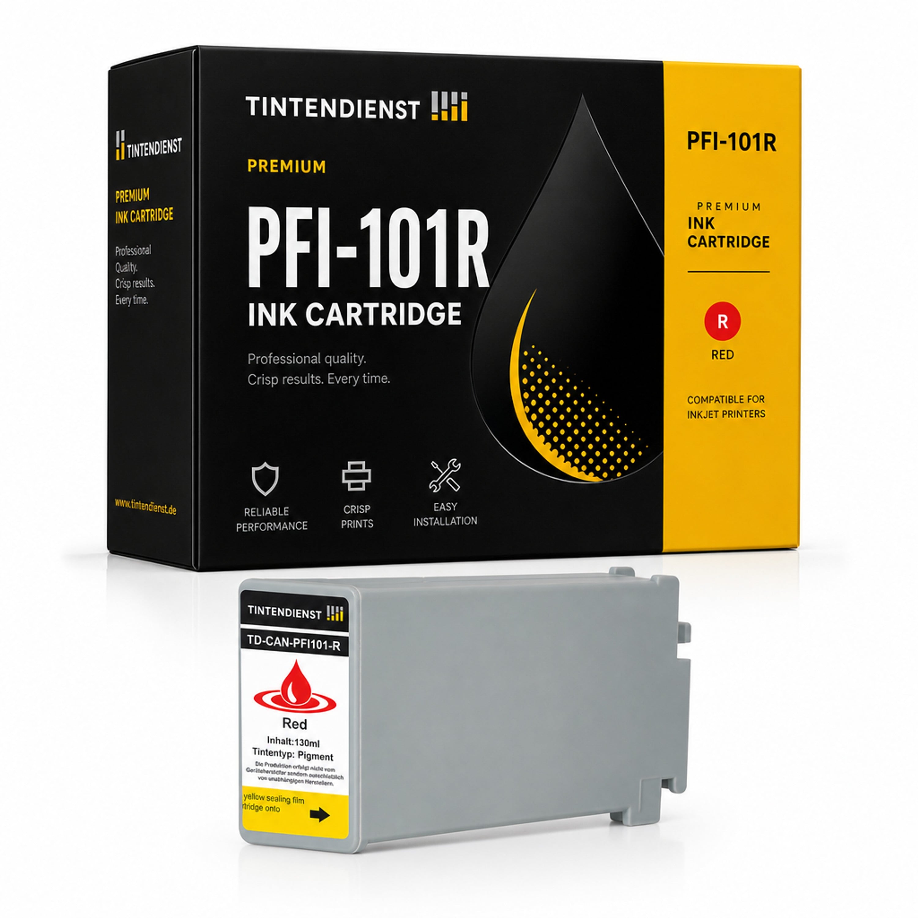 Druckerpatrone kompatibel zu Canon PFI-101R, rot